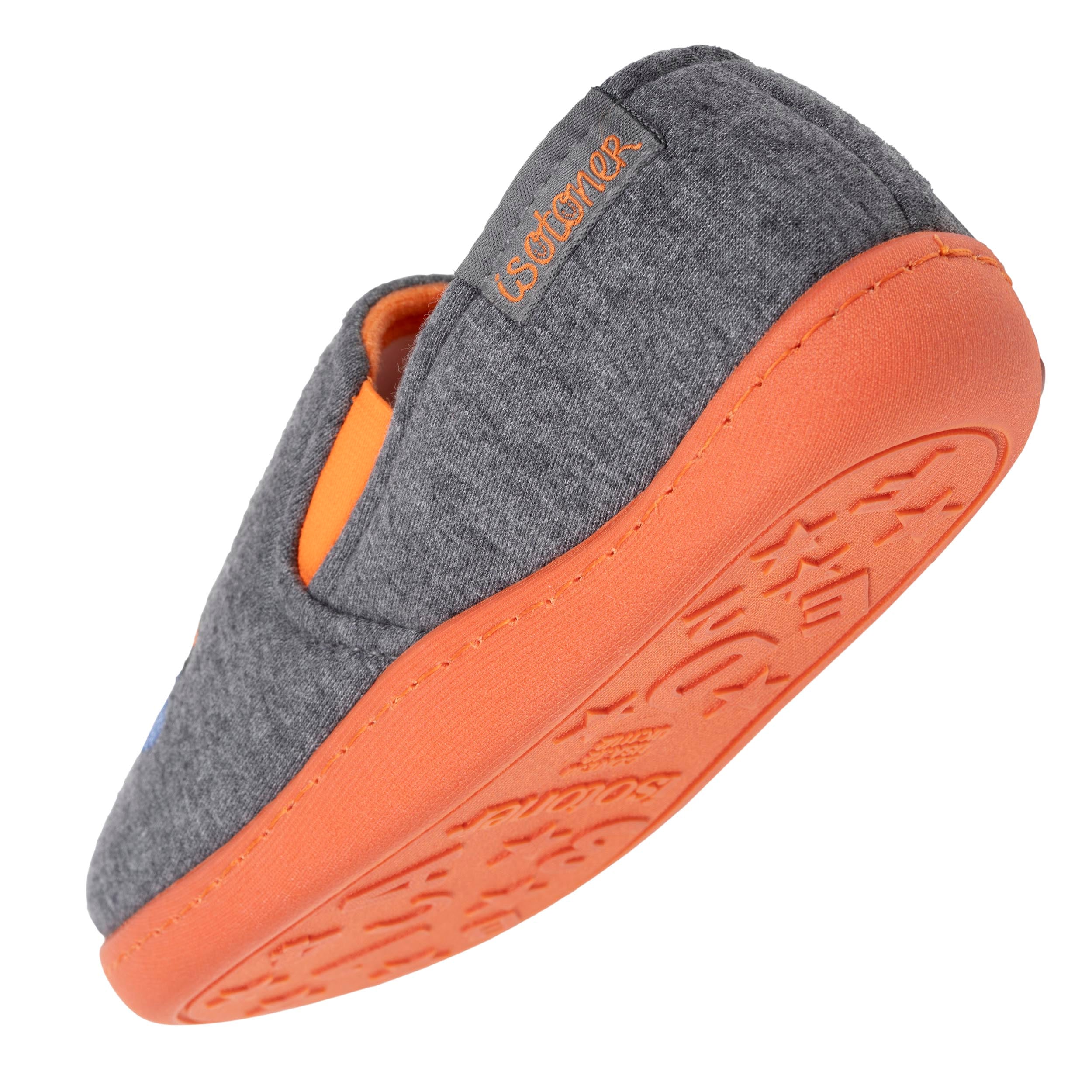 isotoner-chaussons-mocassins-enfant-tigre-gris-chin image 5