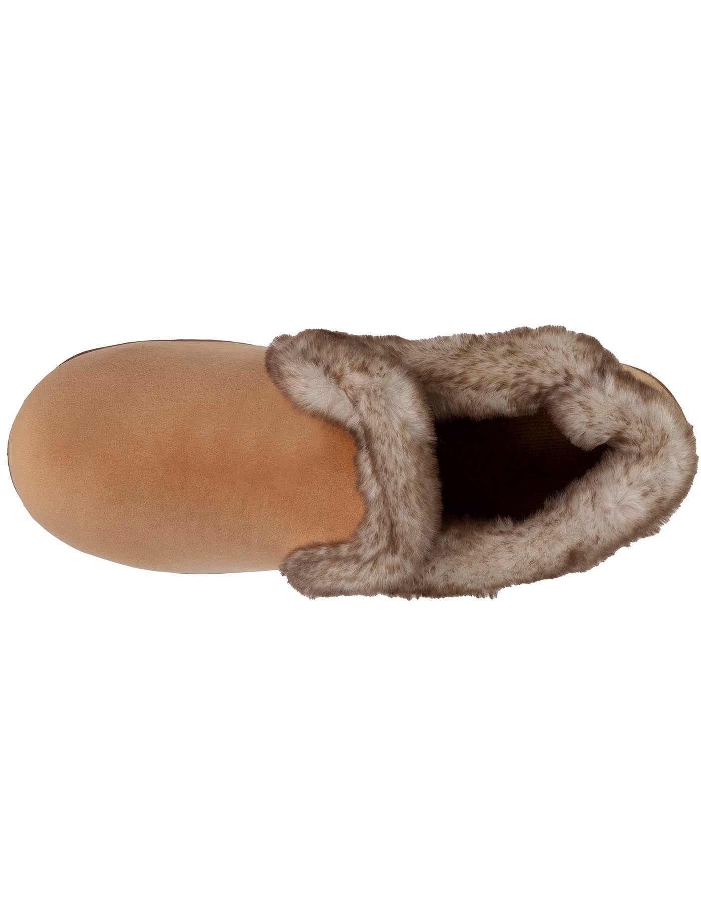 isotoner-chaussons-charentaises-femme-taupe-fourrure image 7