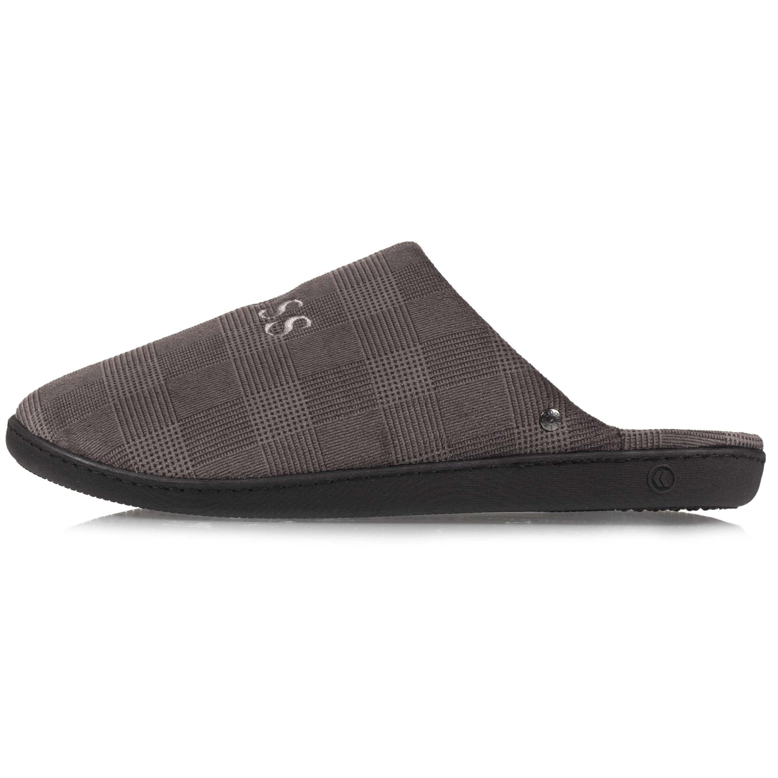 isotoner-chaussons-mules-homme-big-boss-gris image 3