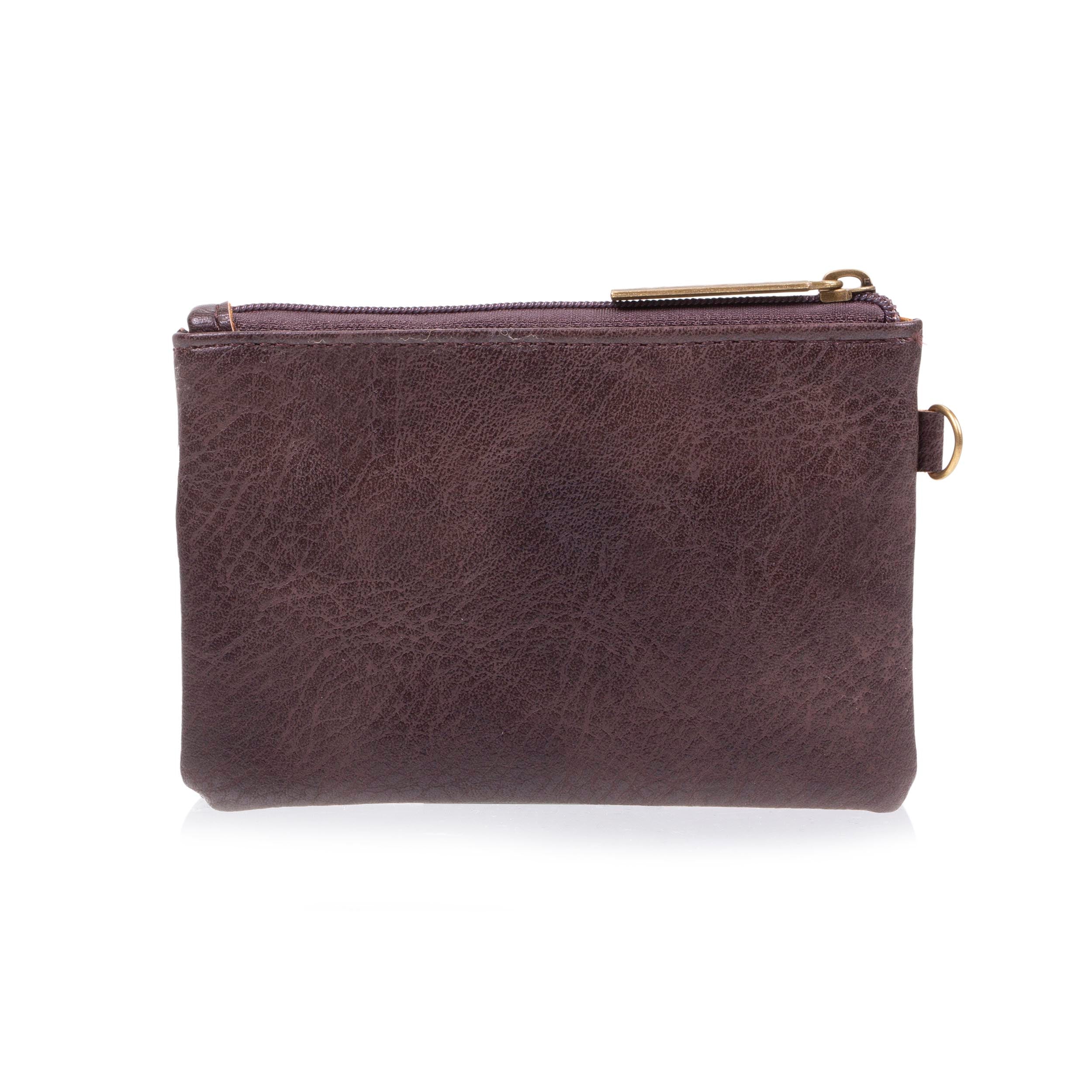 isotoner-porte-monnaie-zipp-homme-marron-rfid-12x8-5cm image 3