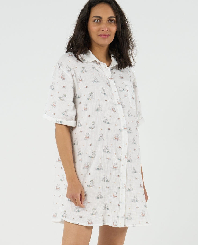cache-c-ur-chemise-de-nuit-elinor-multicolore-gaze-coton-bio-ours image 7