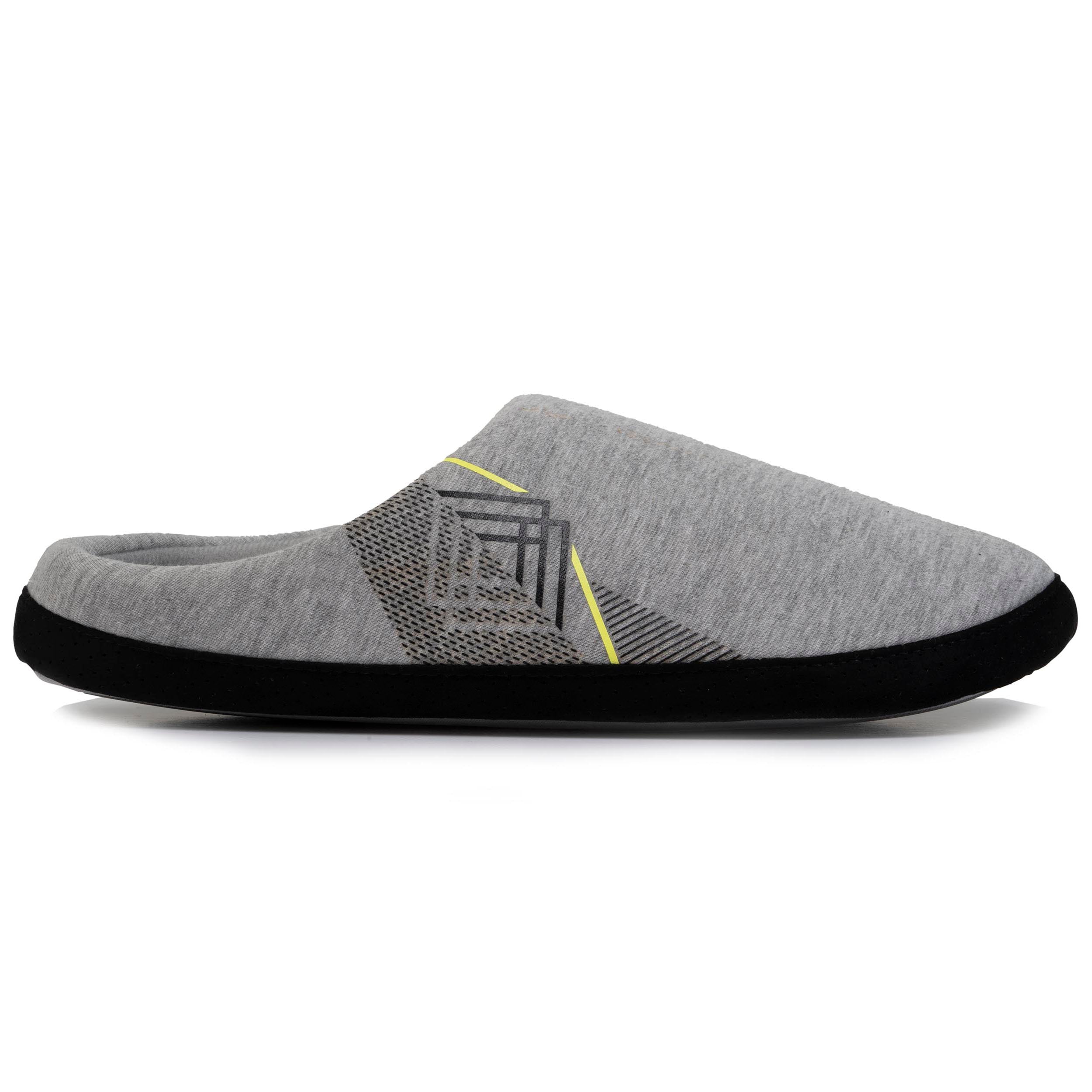 isotoner-chaussons-mules-homme-jersey-gris-fonc image 8
