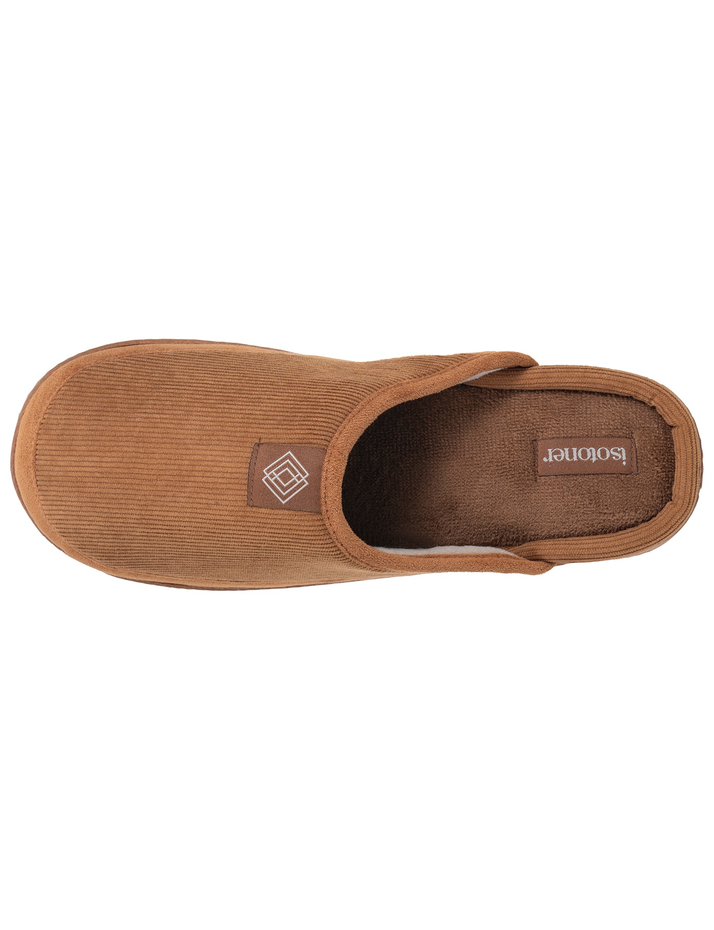 isotoner-chaussons-mules-homme-camel-semelle-crant-e image 7