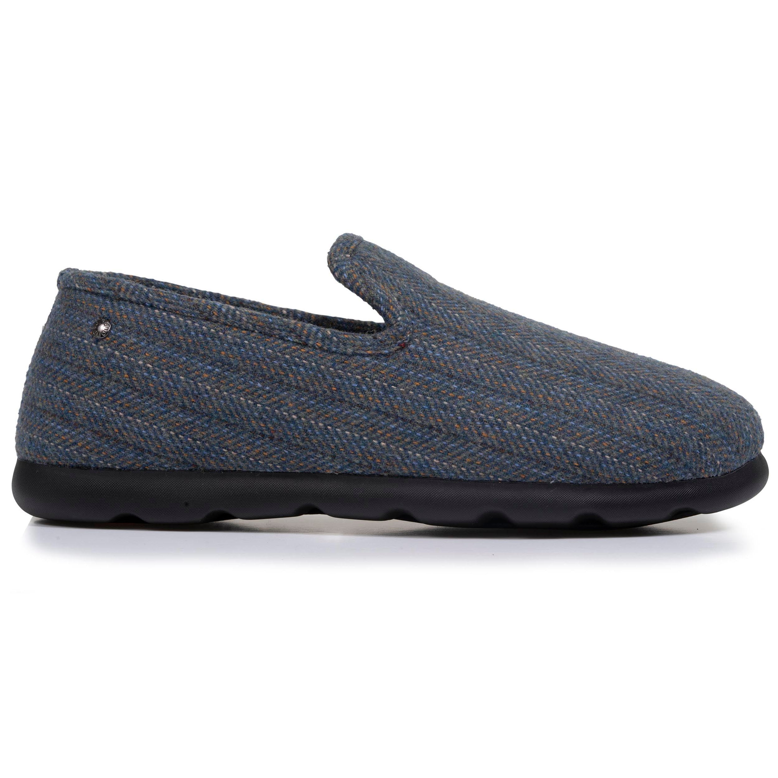 isotoner-chaussons-charentaises-homme-chevrons-bleus image 8