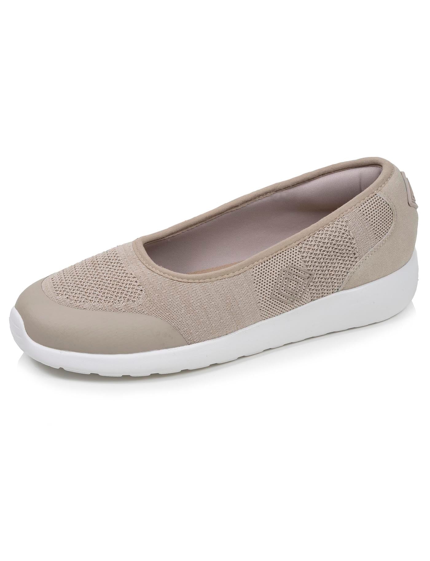 isotoner-ballerines-femme-slip-on-beige-chin-m-moire-de-forme image 6