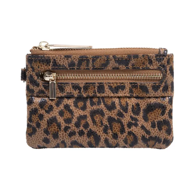 isotoner-porte-monnaie-femme-zipp-l-opard-anti-rfid-compact image 1