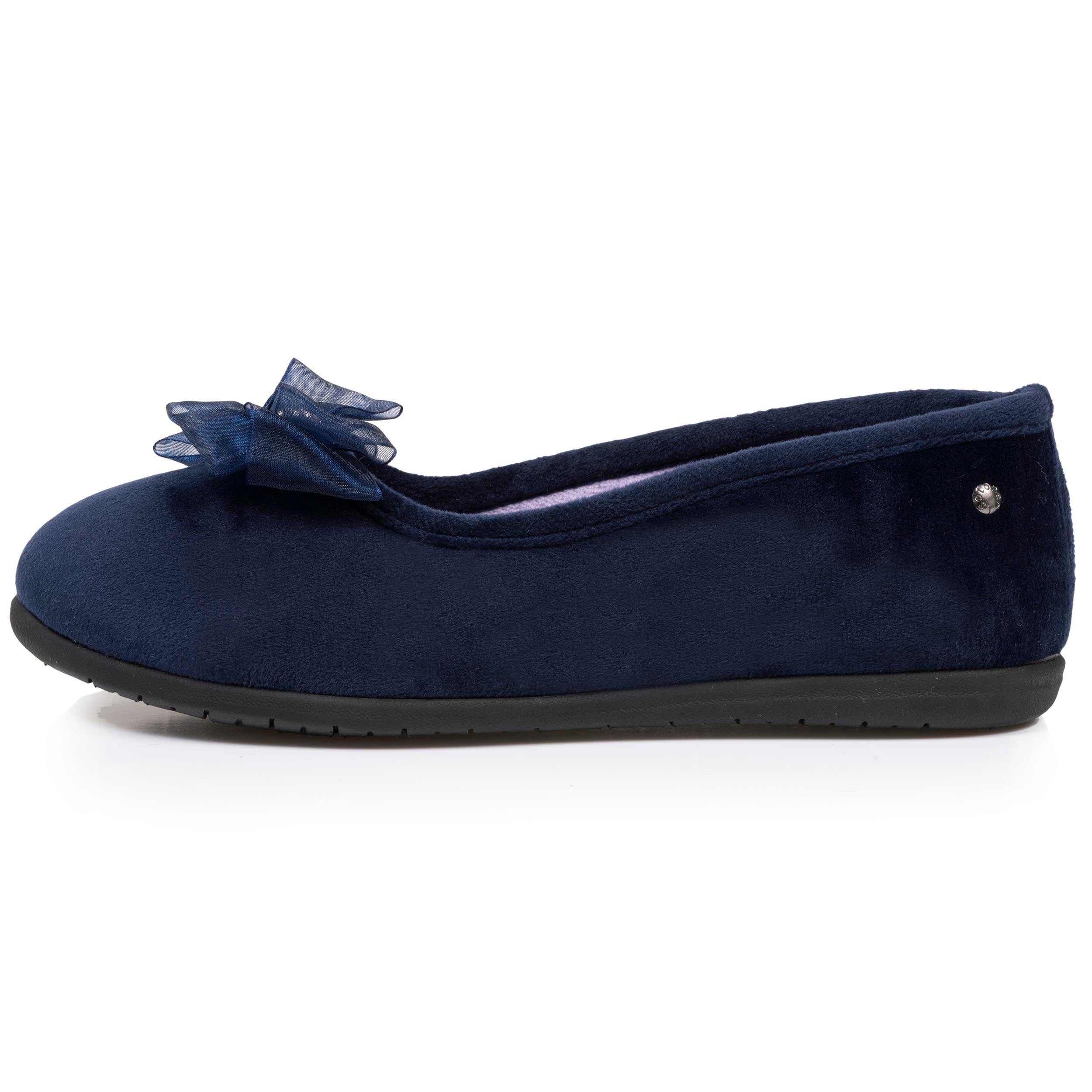 isotoner-chaussons-ballerines-bleu-marine-femme image 4