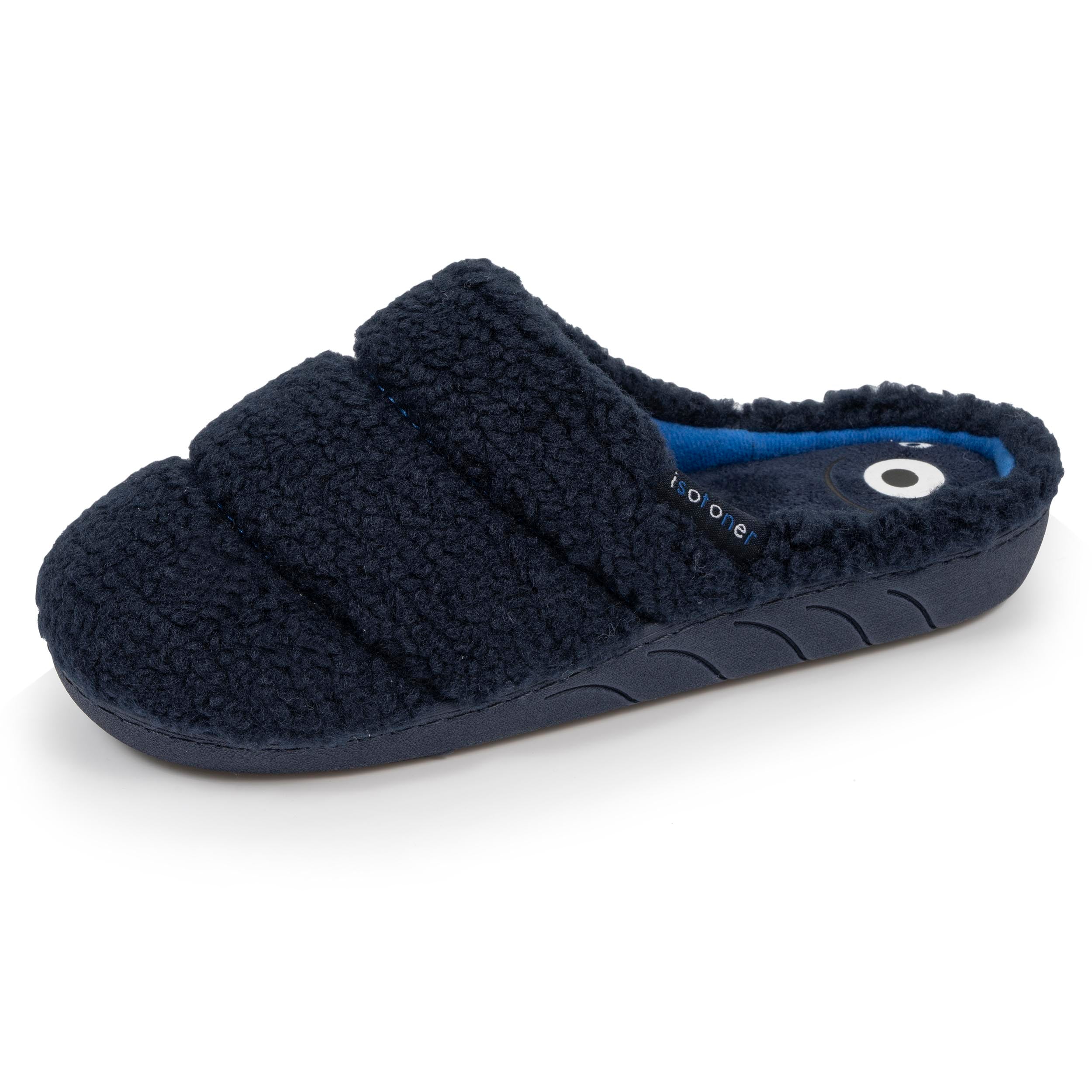isotoner-mules-junior-marine-matelass-sherpa image 1