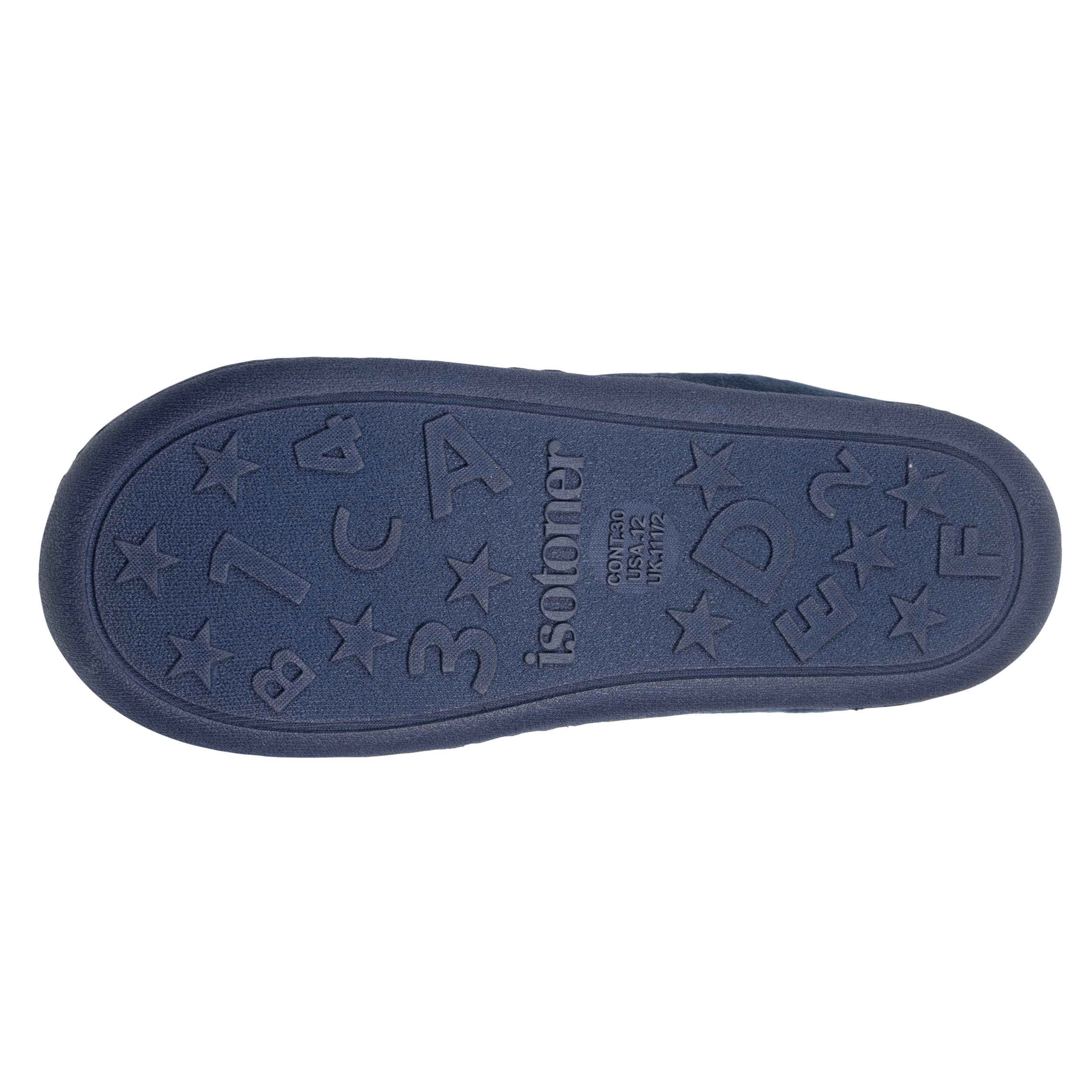 isotoner-chaussons-mocassins-enfant-marine-fille-microvelours image 4