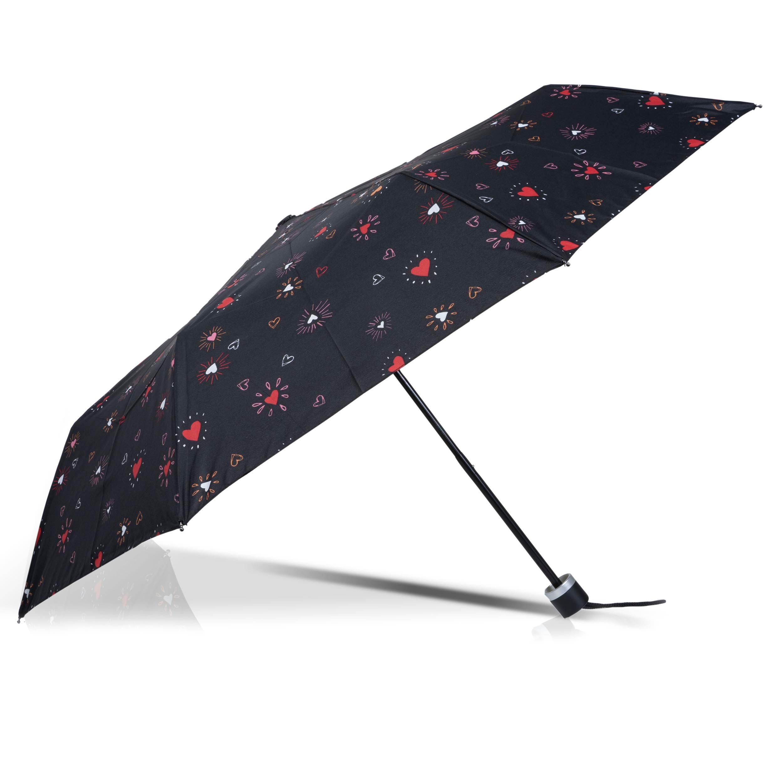 isotoner-parapluie-petit-prix-c-ur-rouge-23-cm image 2