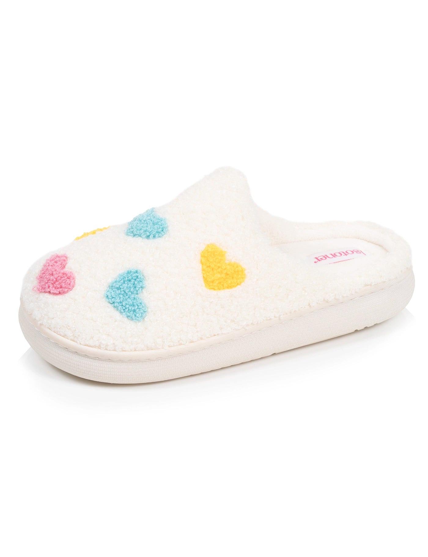 isotoner-chaussons-mules-junior-bloup-ivoire-bouclette-douce image 6