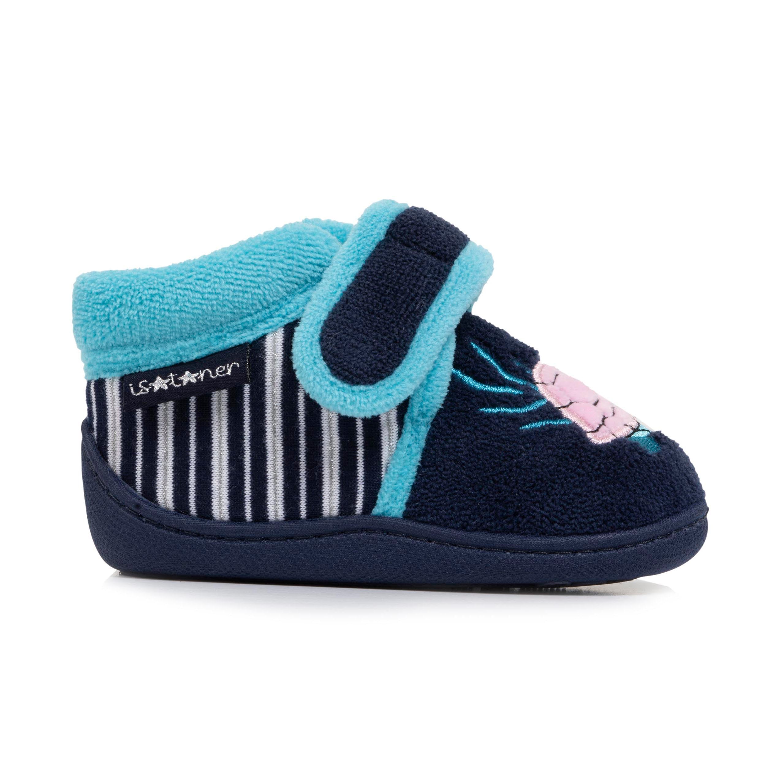 isotoner-chaussons-bottillons-scratch-enfant-marine image 8