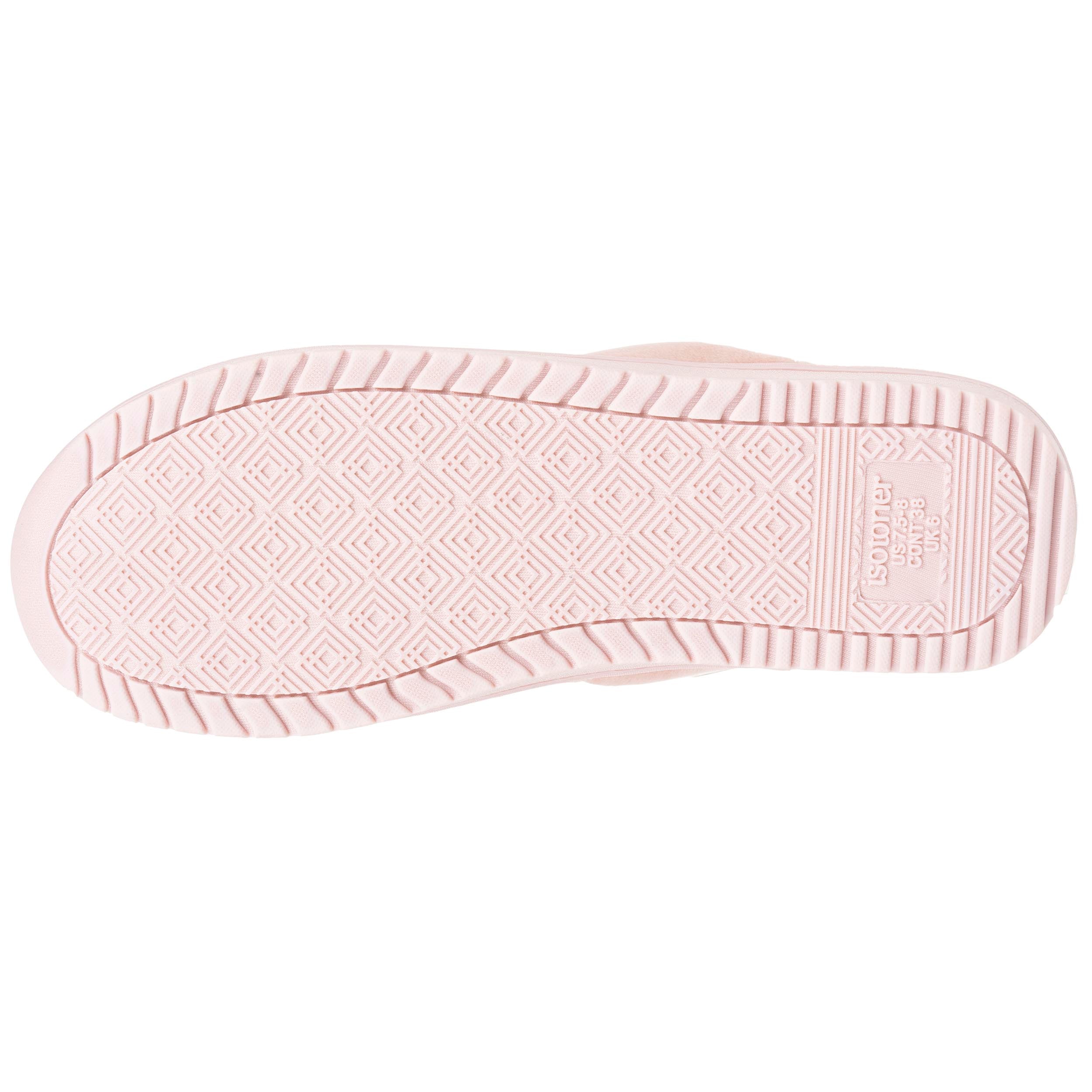 isotoner-chaussons-mules-talon-femme-blush-velours image 5