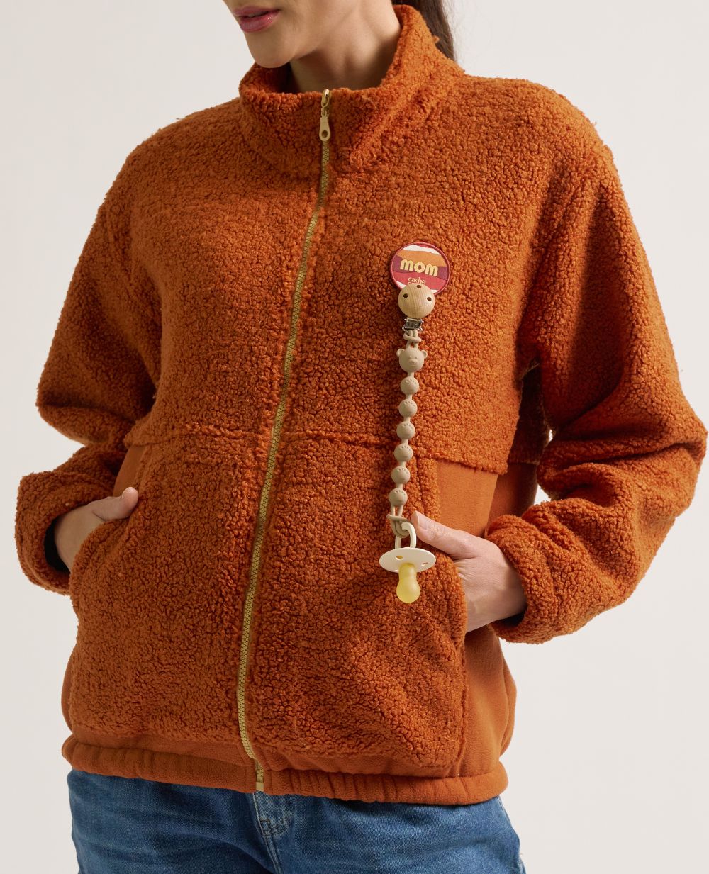 cache-c-ur-veste-polaire-grossesse-et-portage-sasha-cuivre image 3