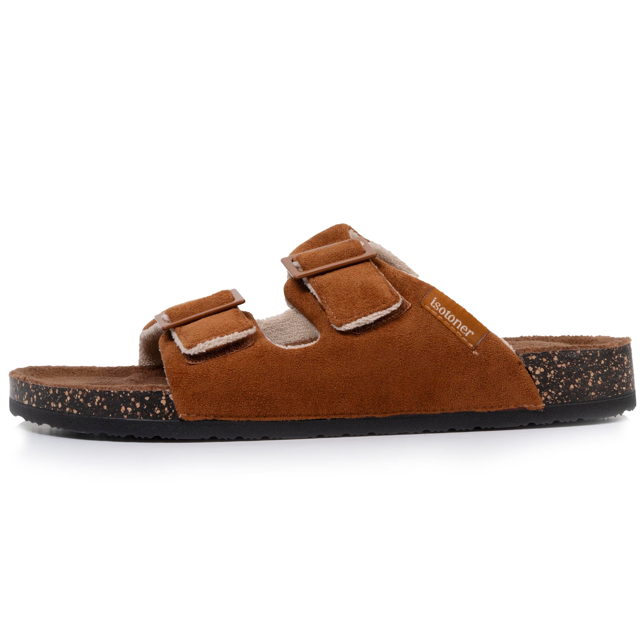 isotoner-chaussons-sandales-homme-confort-camel image 4