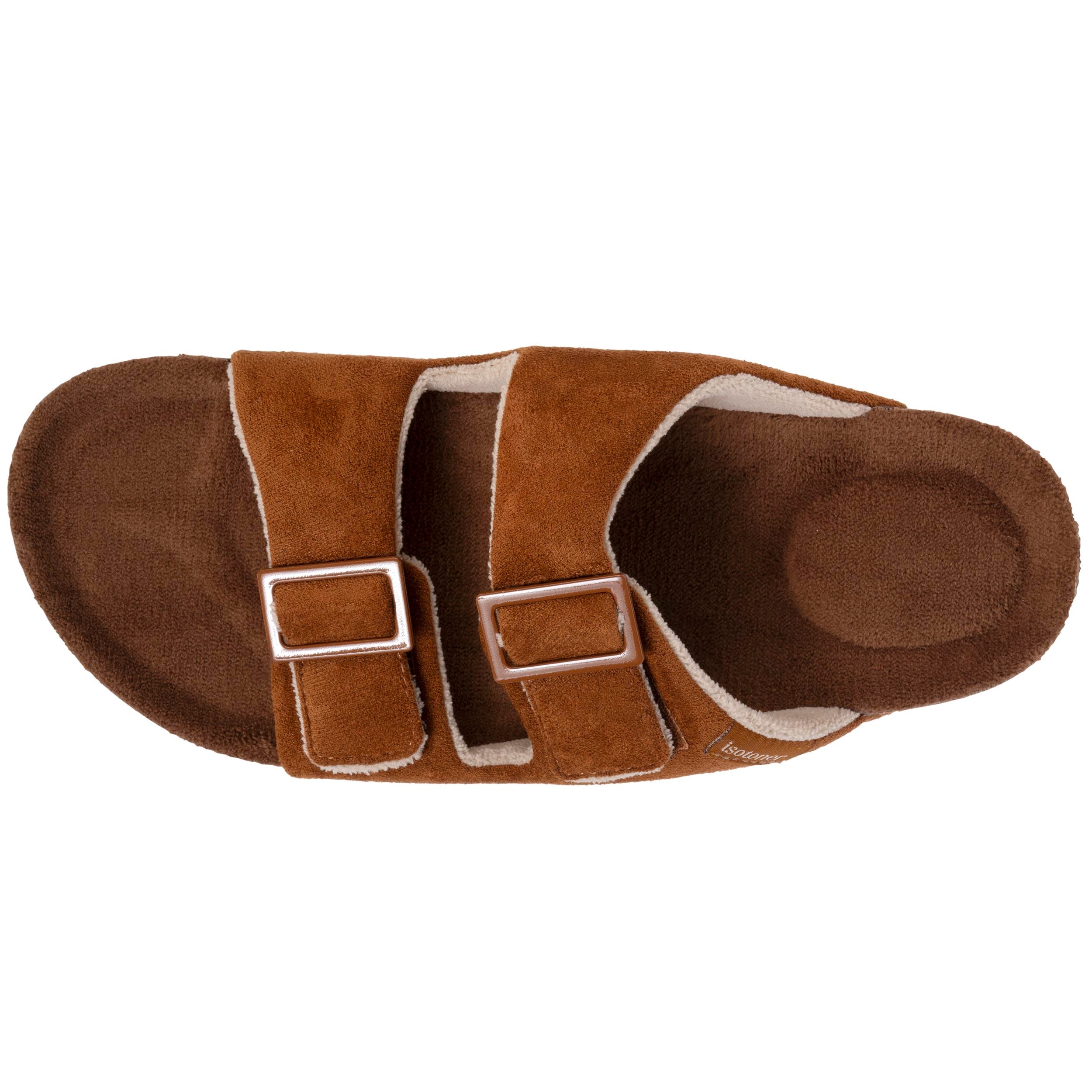 isotoner-chaussons-sandales-homme-confort-camel image 3