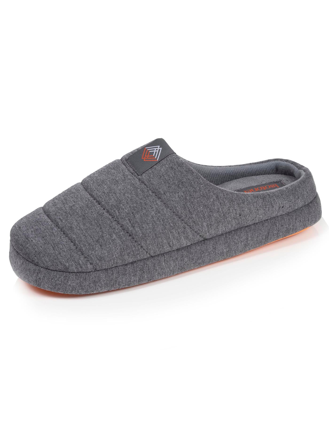 isotoner-chaussons-mules-homme-gris-chin-jersey image 6
