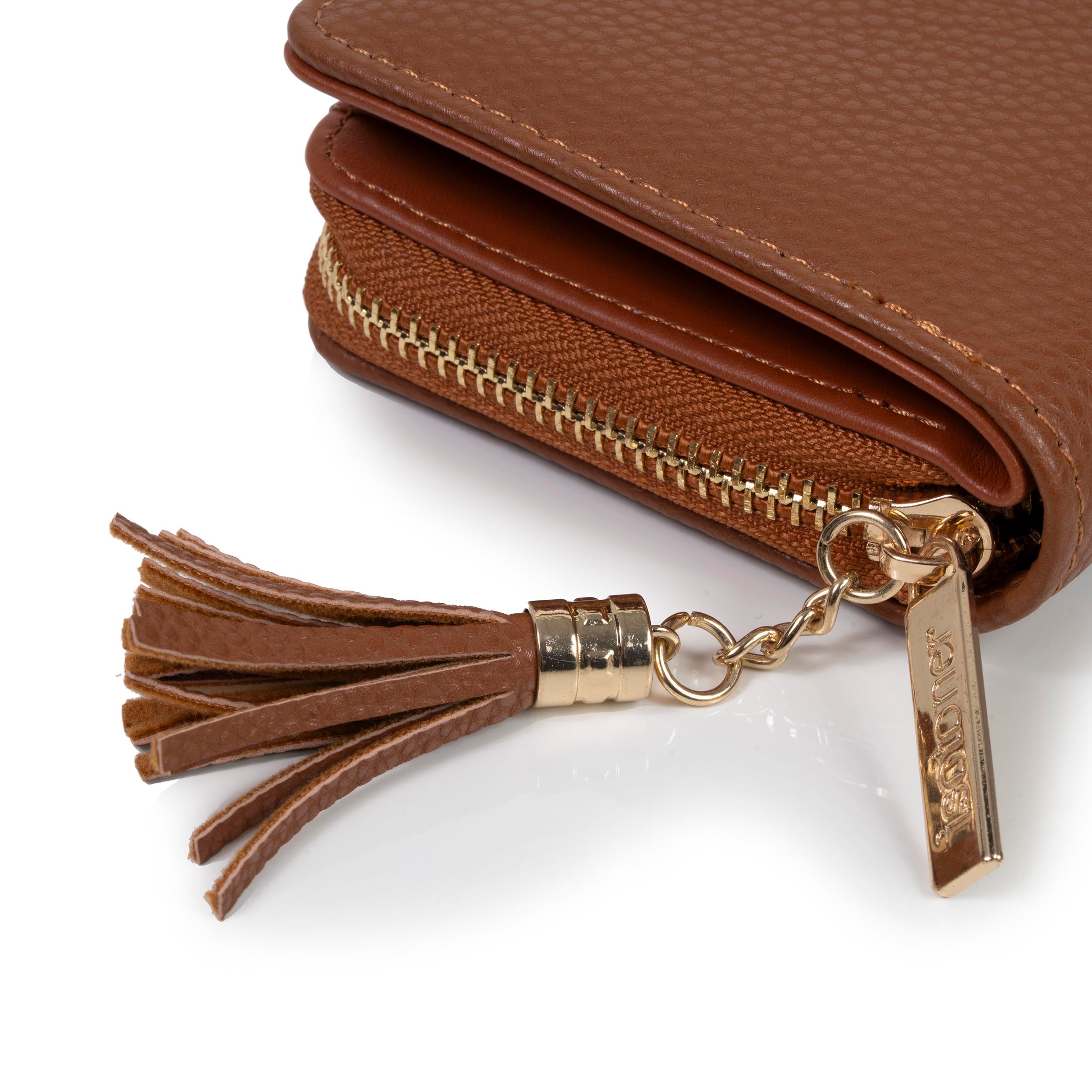 isotoner-porte-monnaie-femme-compact-camel-anti-rfid image 3