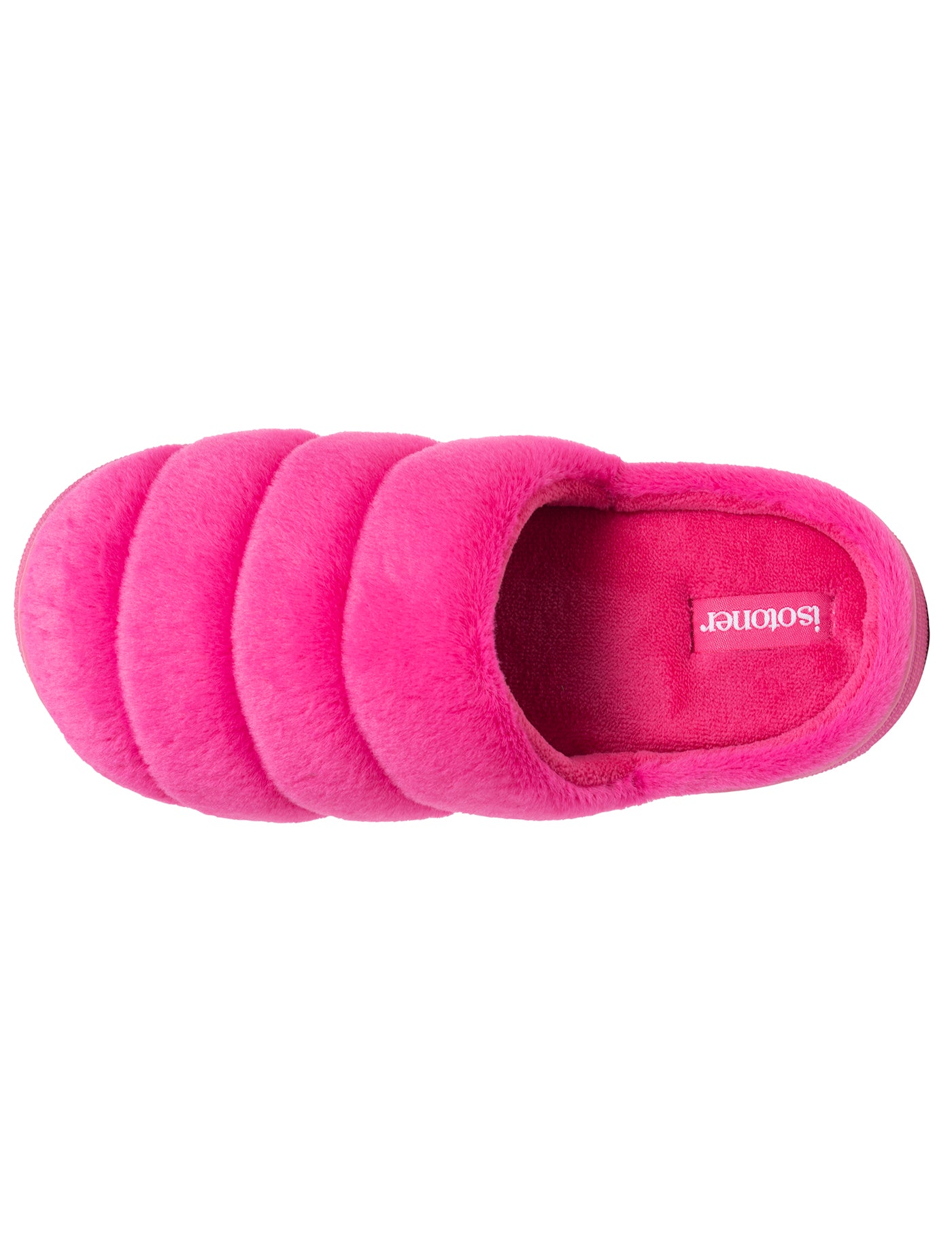 isotoner-chaussons-mules-femme-bloup-fuchsia image 7