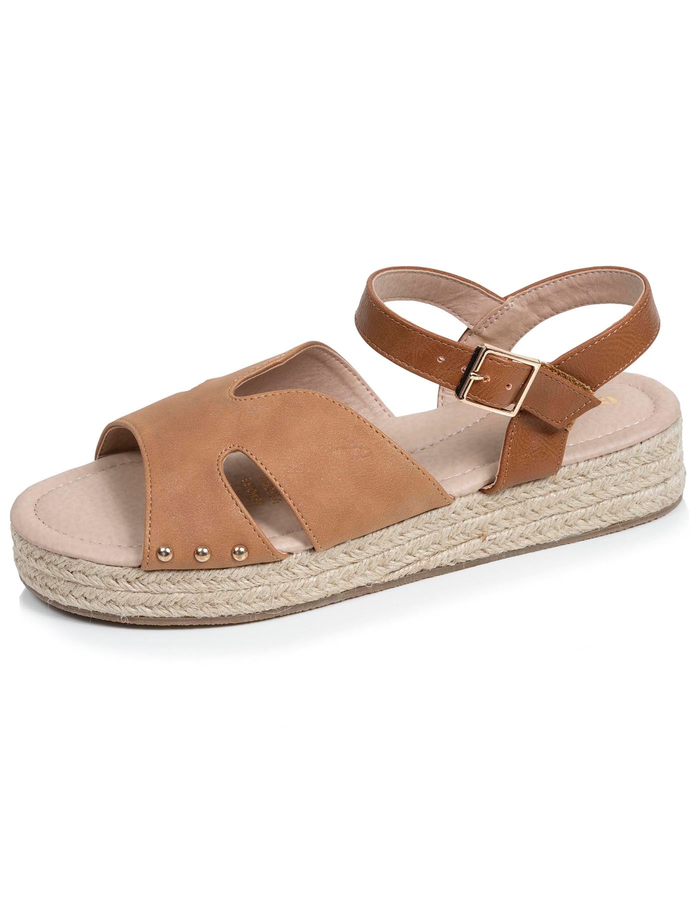 isotoner-sandales-femme-plateforme-corde-camel image 6