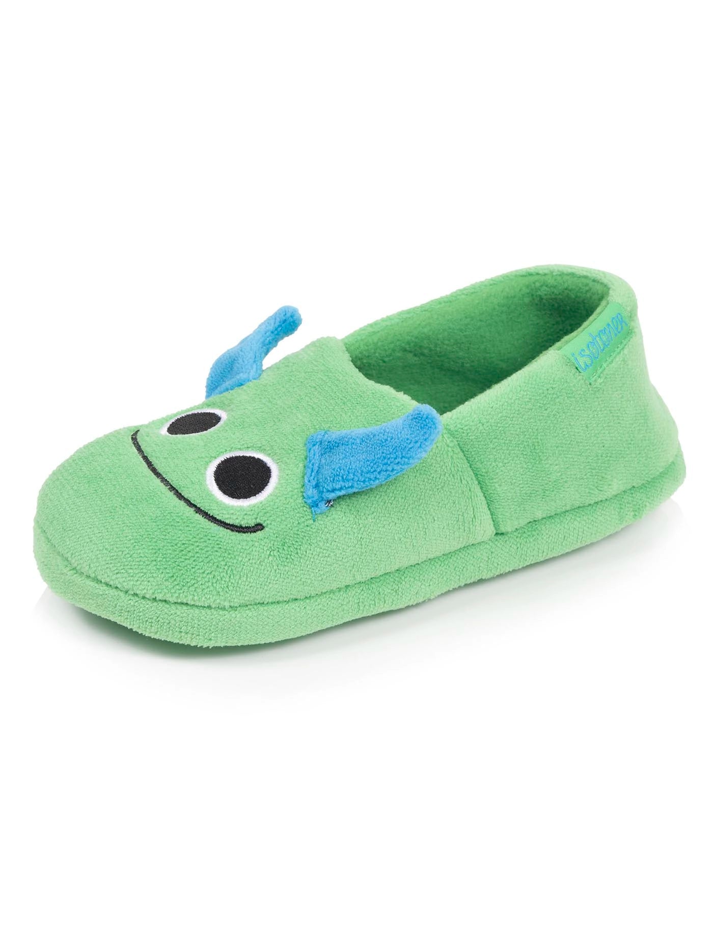 isotoner-chaussons-slippers-enfant-micro-ponge-vert-monstre-gar-on image 6