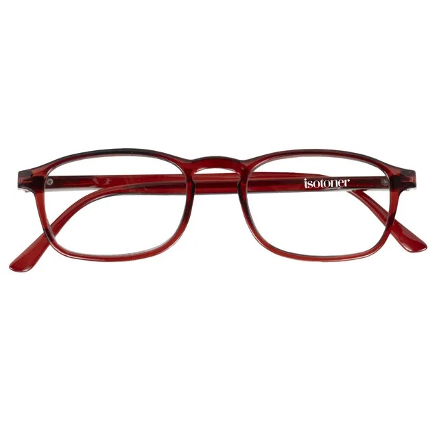 isotoner-loupes-de-lecture-mixtes-bordeaux-clair-branches-flexibles image 1