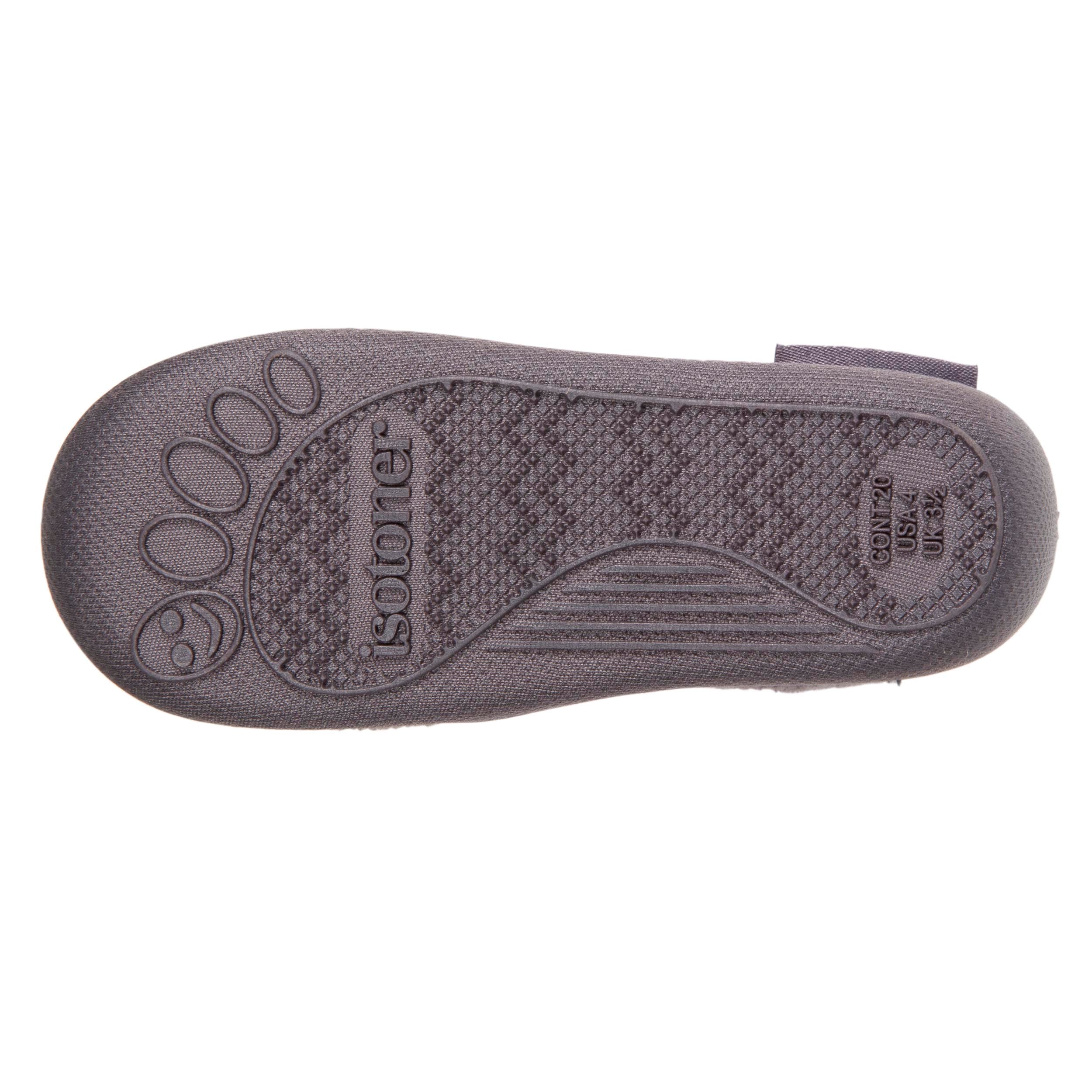 isotoner-chaussons-bottillons-zip-b-b-glace-gris image 4
