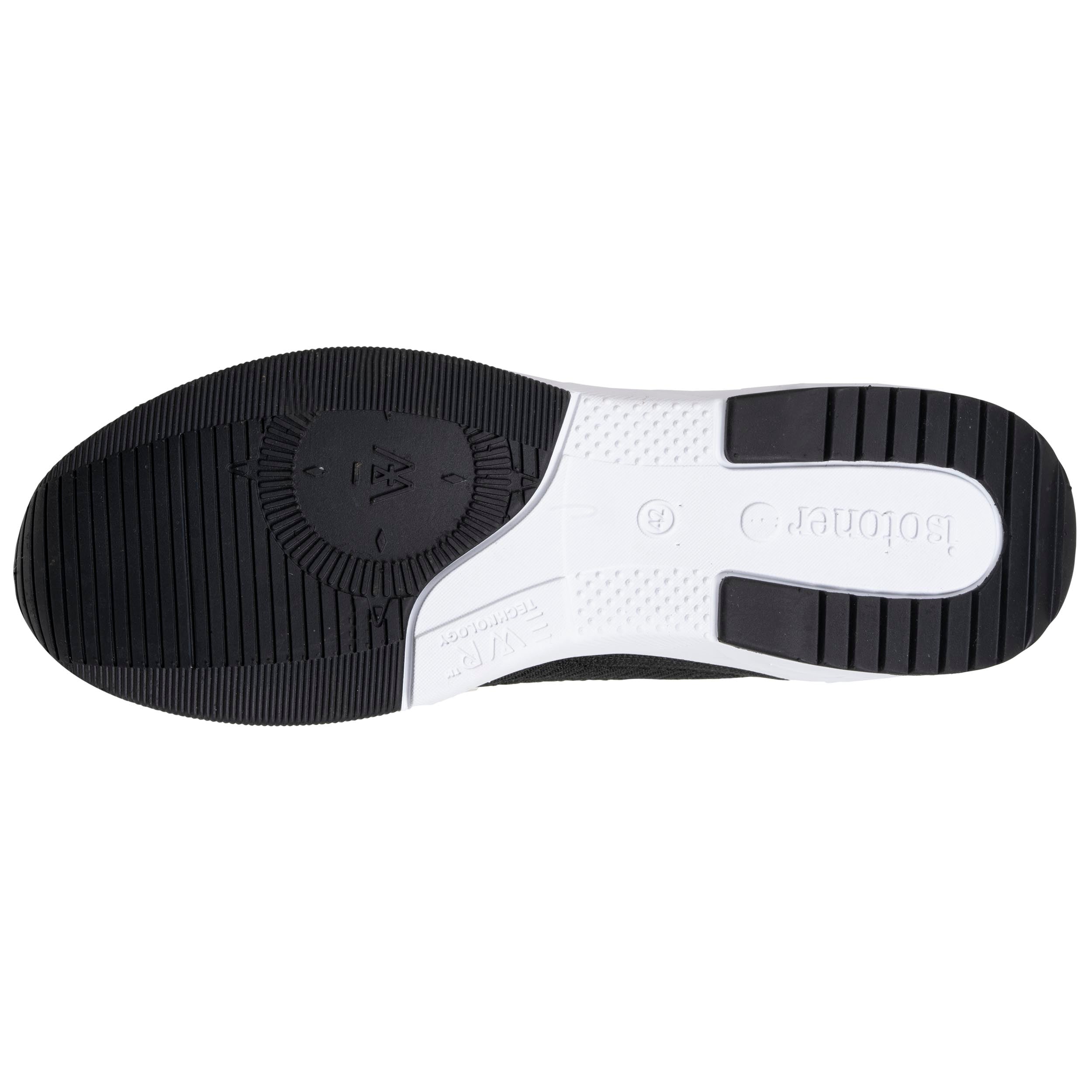 isotoner-basket-confort-homme-slip-on-noir-jaune-everywear image 5
