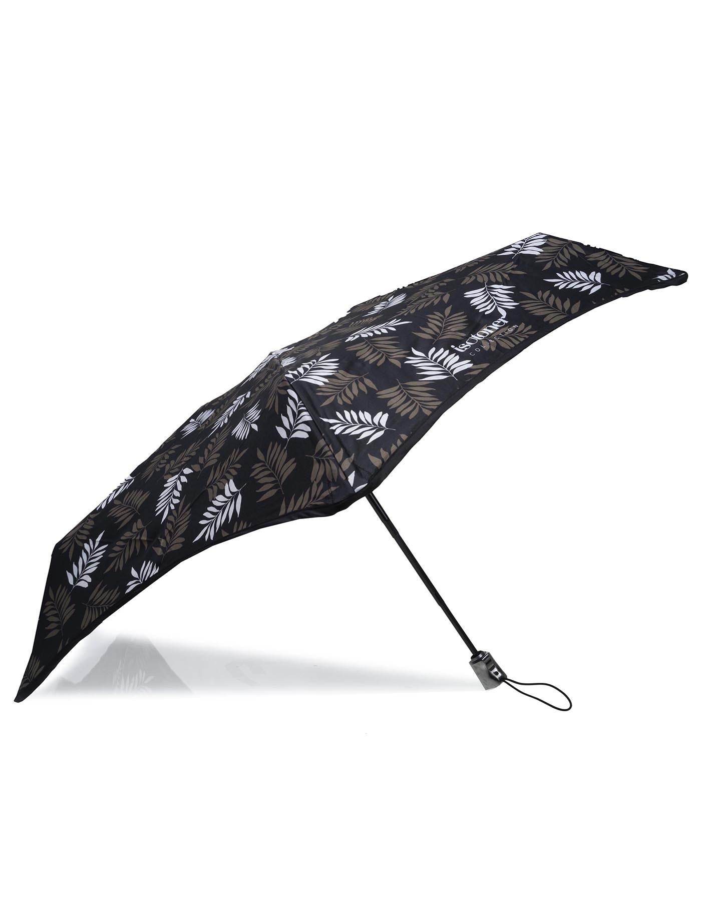isotoner-parapluie-x-tra-solide-23-cm-feuille-kaki-auto image 7