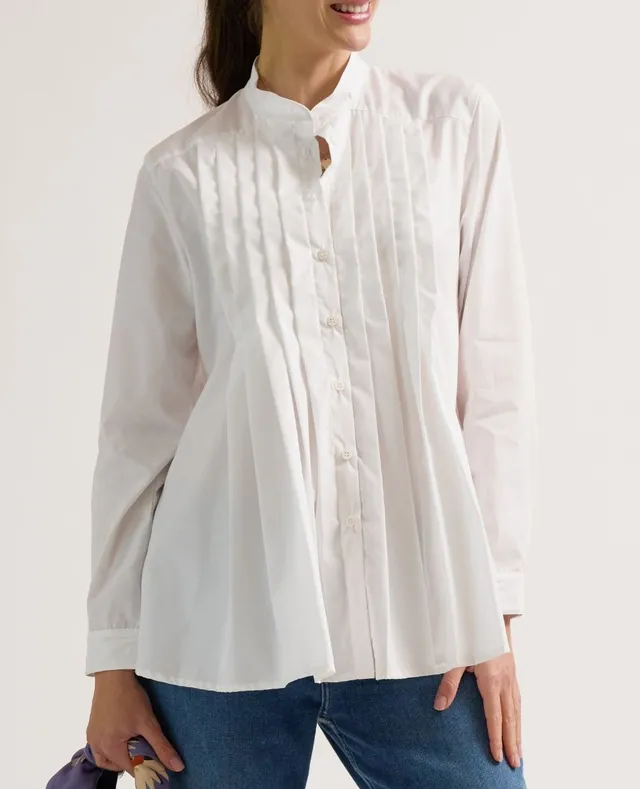 cache-c-ur-chemise-de-grossesse-et-allaitement-ika-blanc image 1