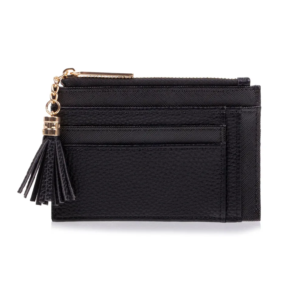 isotoner-porte-cartes-femme-zipp-noir-anti-rfid-2 image 1