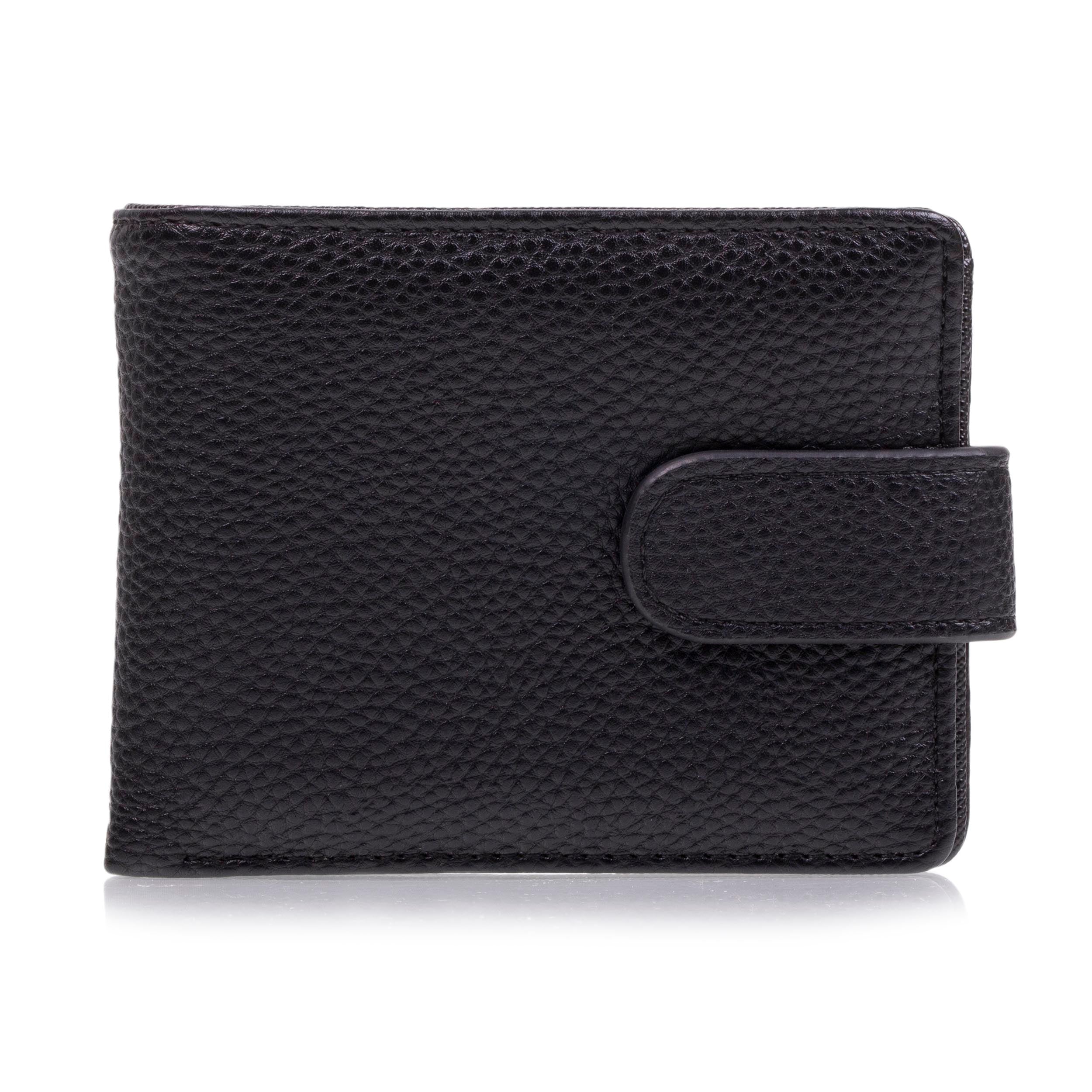 isotoner-portefeuille-homme-rabat-avec-patte-noir image 1