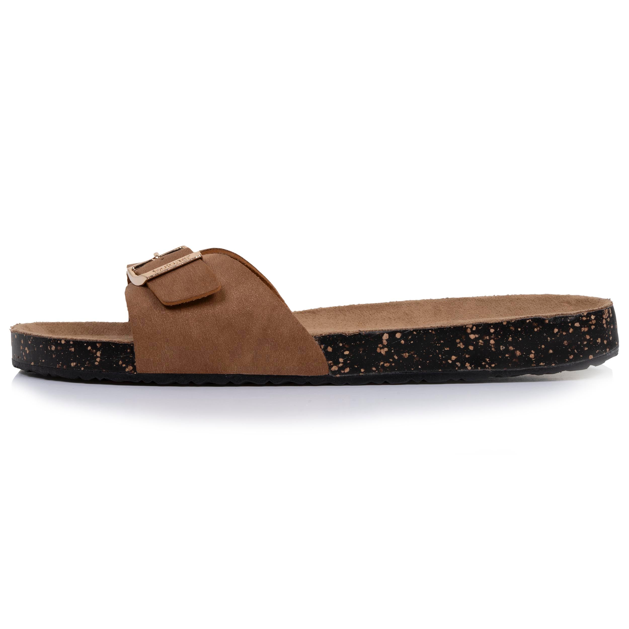 isotoner-mules-sandales-femme-simple-bride-camel image 4