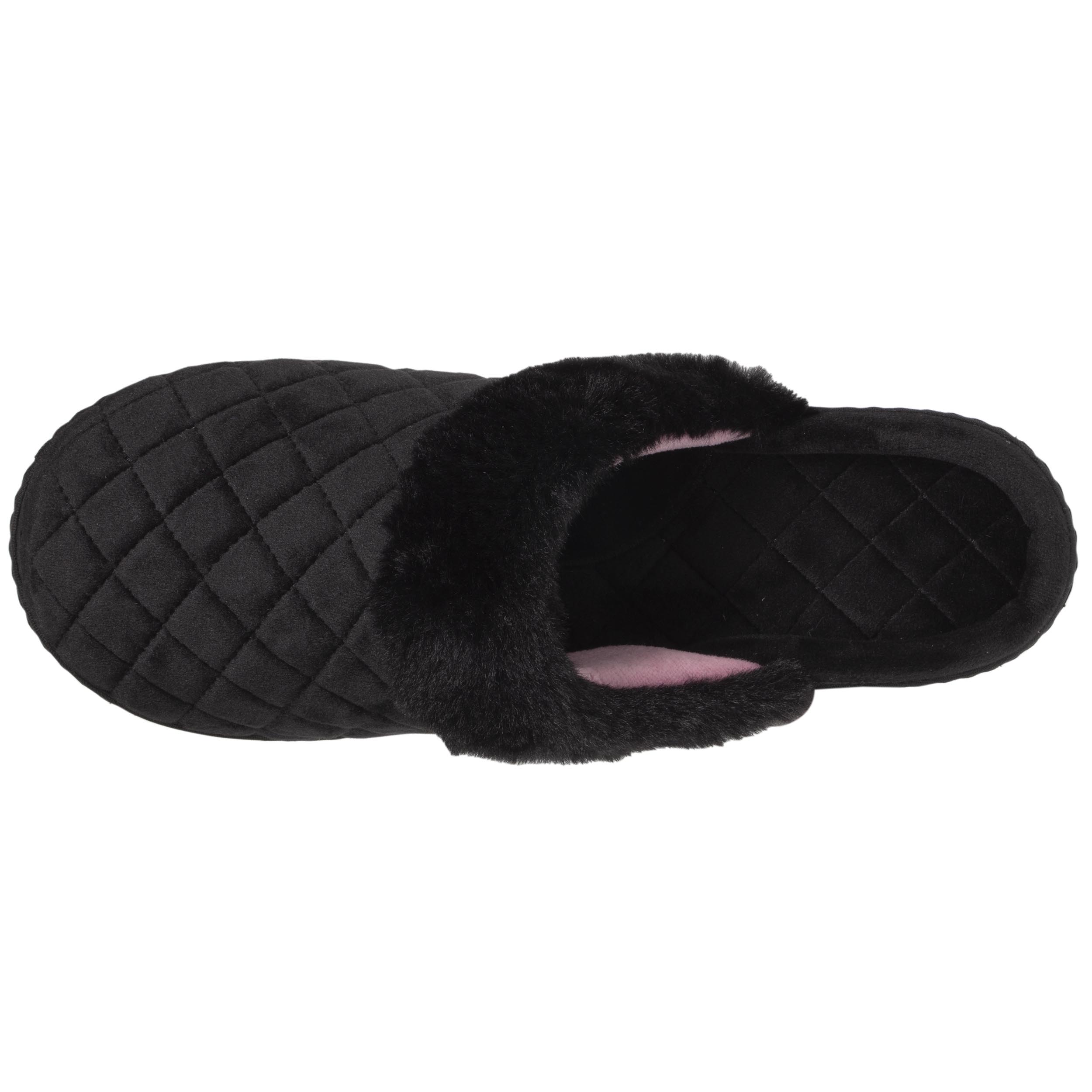 isotoner-chaussons-mules-femme-matelass-noir image 2