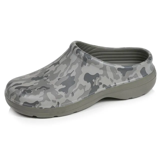 isotoner-sabots-de-jardin-homme-imprim-camo-kaki image 1