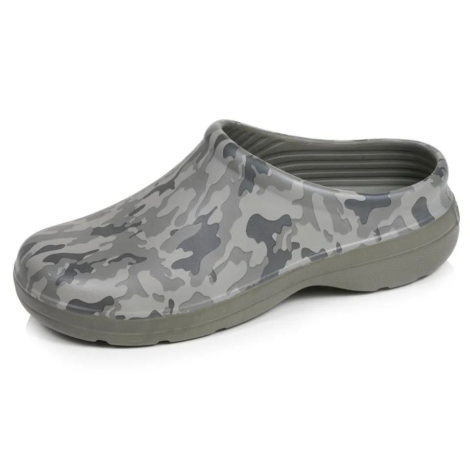 isotoner-sabots-de-jardin-homme-imprim-camo-kaki image 1