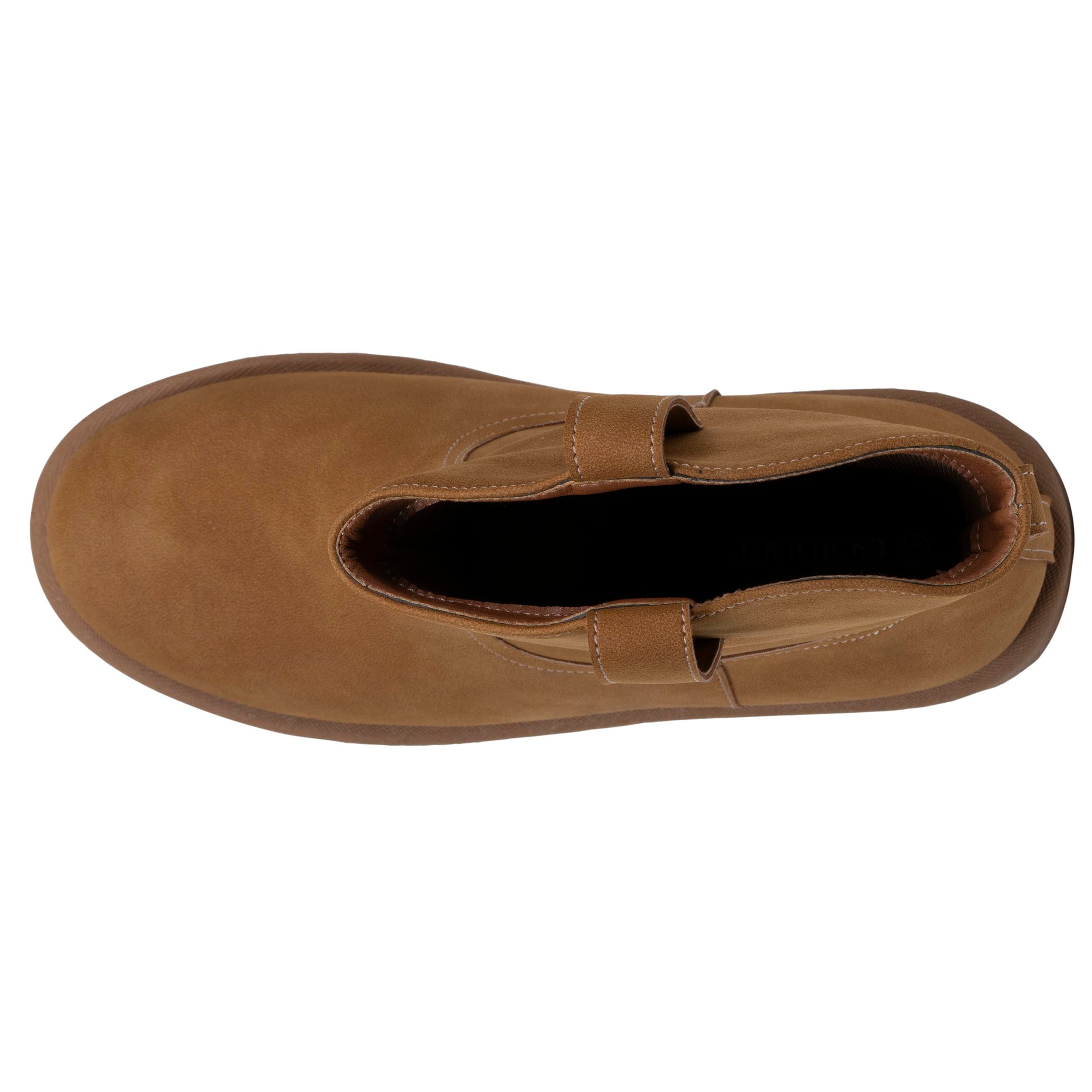 isotoner-bottines-hautes-femme-camel-m-moire-de-forme image 2