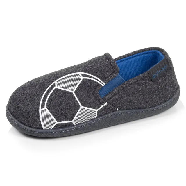isotoner-chaussons-mocassins-enfant-gris-chin image 1