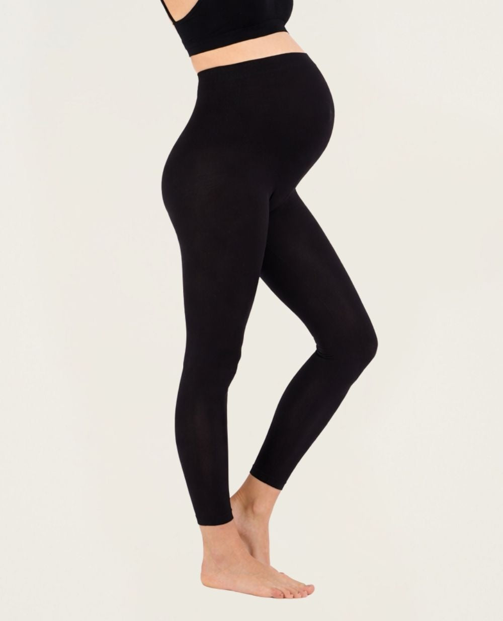 cache-c-ur-essentiel-legging-grossesse-sans-couture-noir image 4