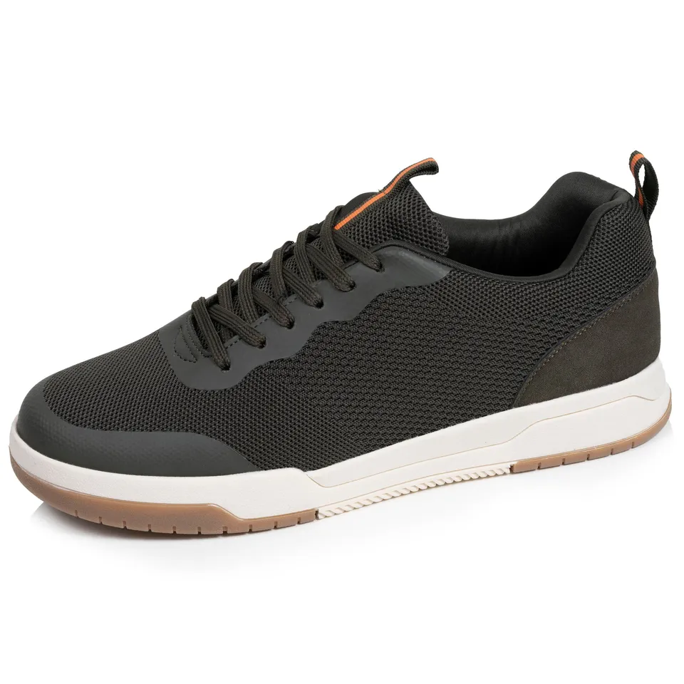 isotoner-baskets-homme-lacets-kaki-everywear-m-moire-de-forme image 1