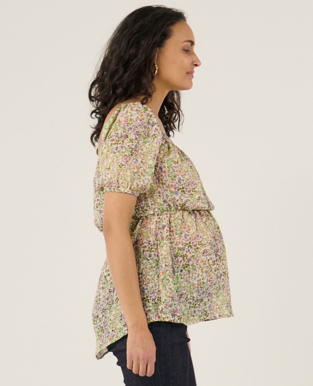 cache-c-ur-joy-top-d-allaitement-manches-bouffantes-multicolore image 2