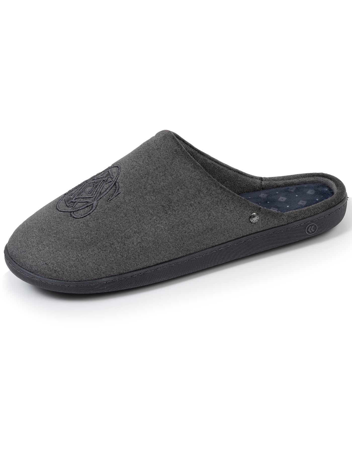 isotoner-chaussons-mules-homme-gris-chin-premium image 6
