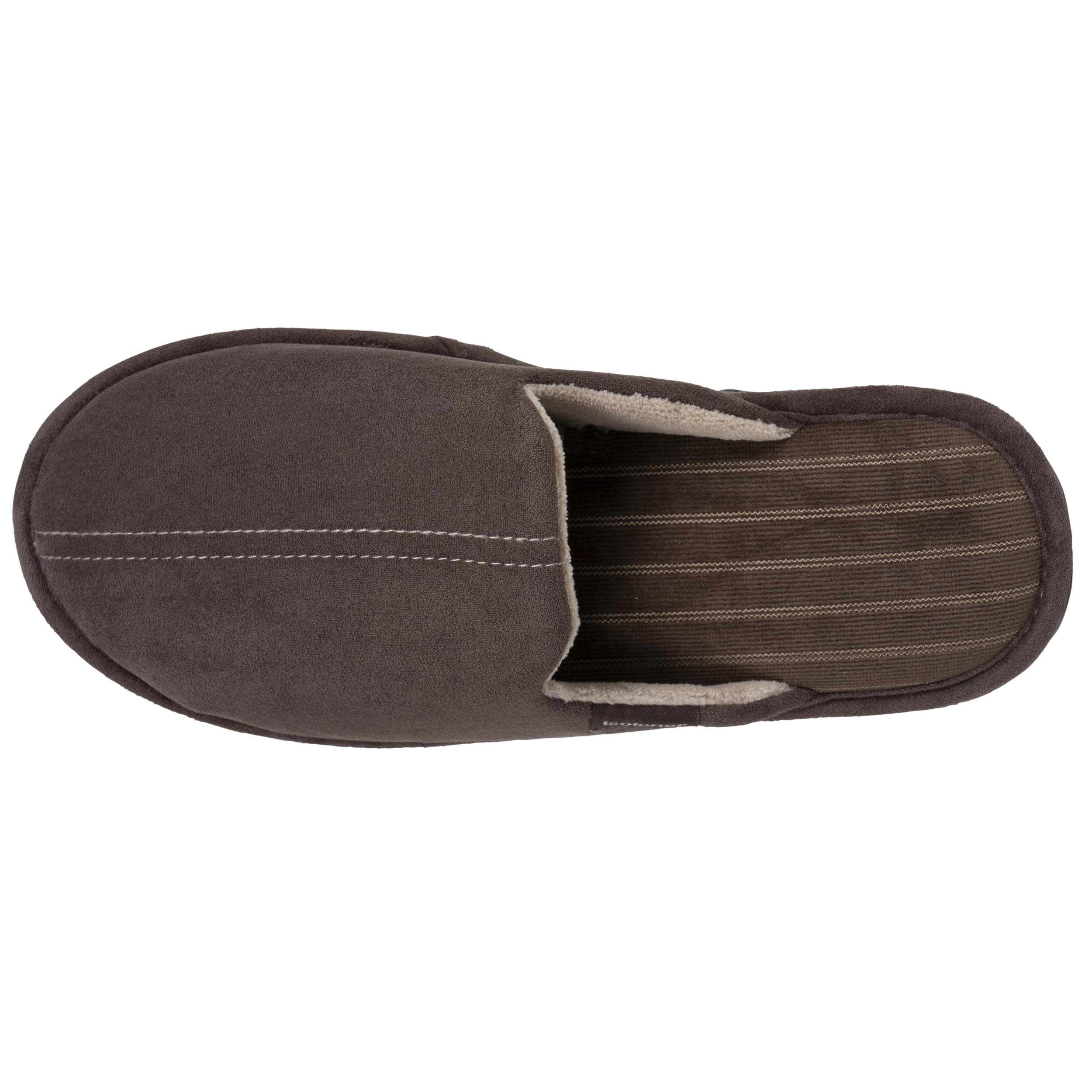 isotoner-chaussons-mules-homme-marron-cappuccino-su-dine image 7