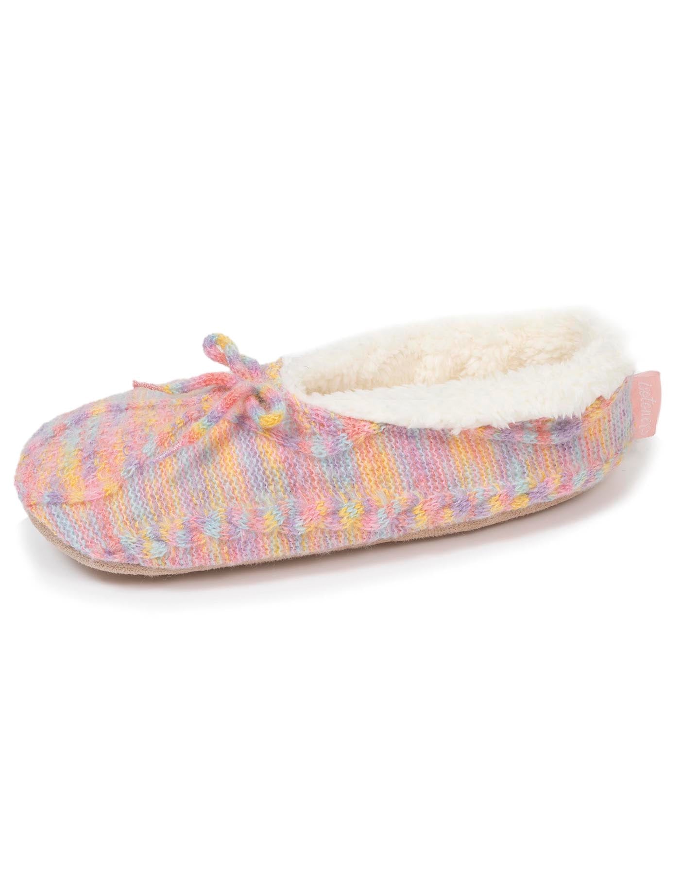 isotoner-chaussettes-chaussons-fourr-es-femme-multicolor-n-ud image 6