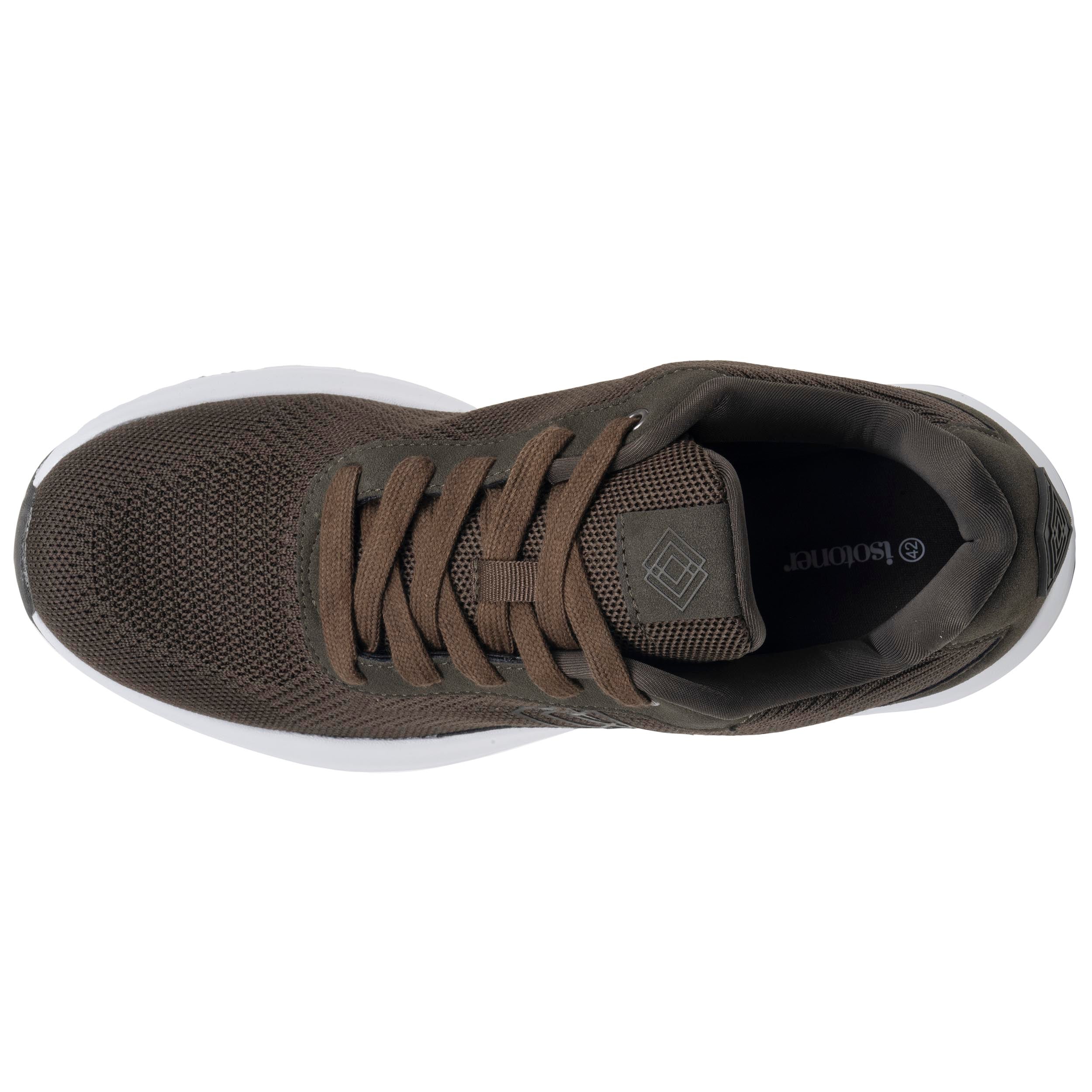 isotoner-baskets-homme-slip-on-semelle-sport-kaki image 2