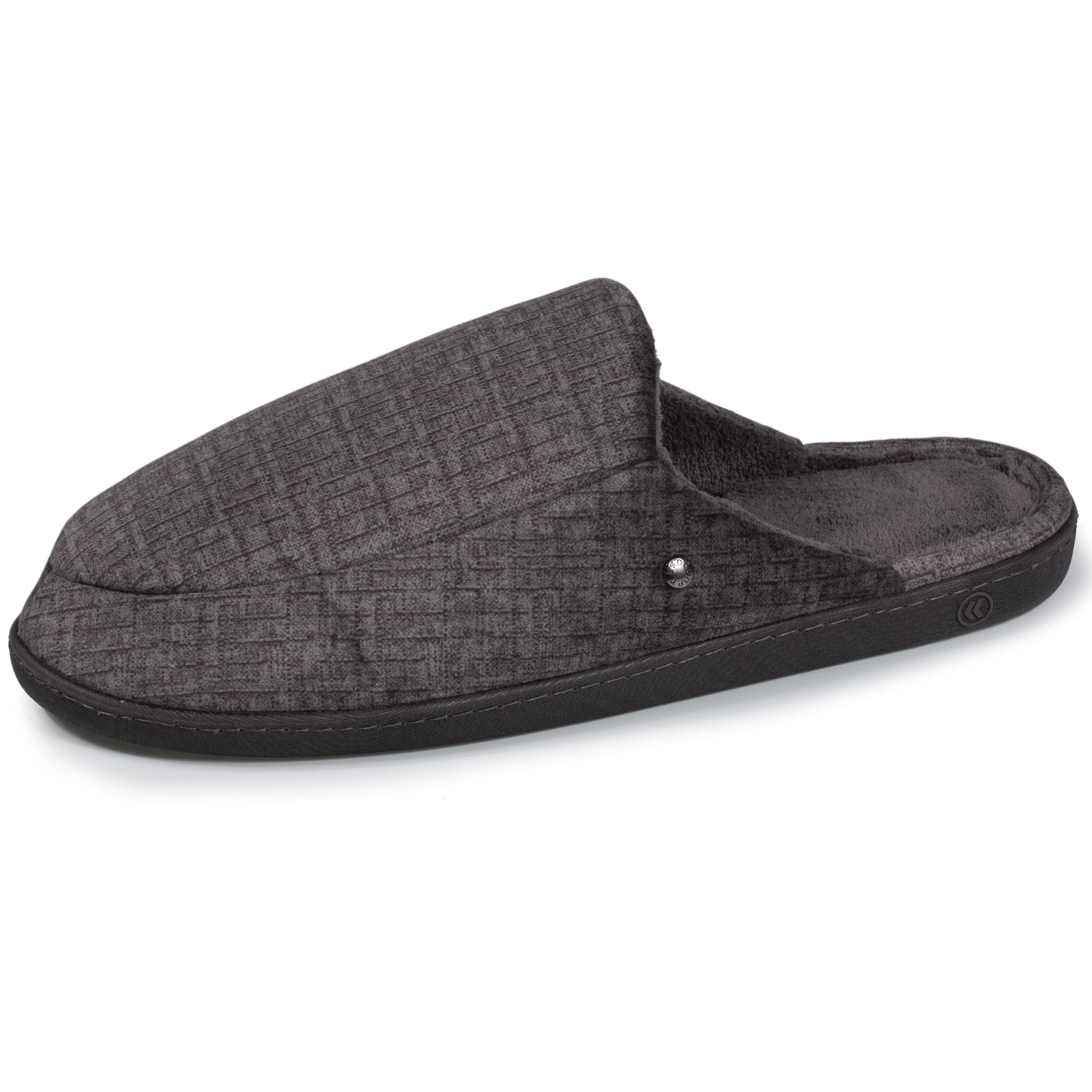 isotoner-chaussons-mules-homme-gris-premium image 1