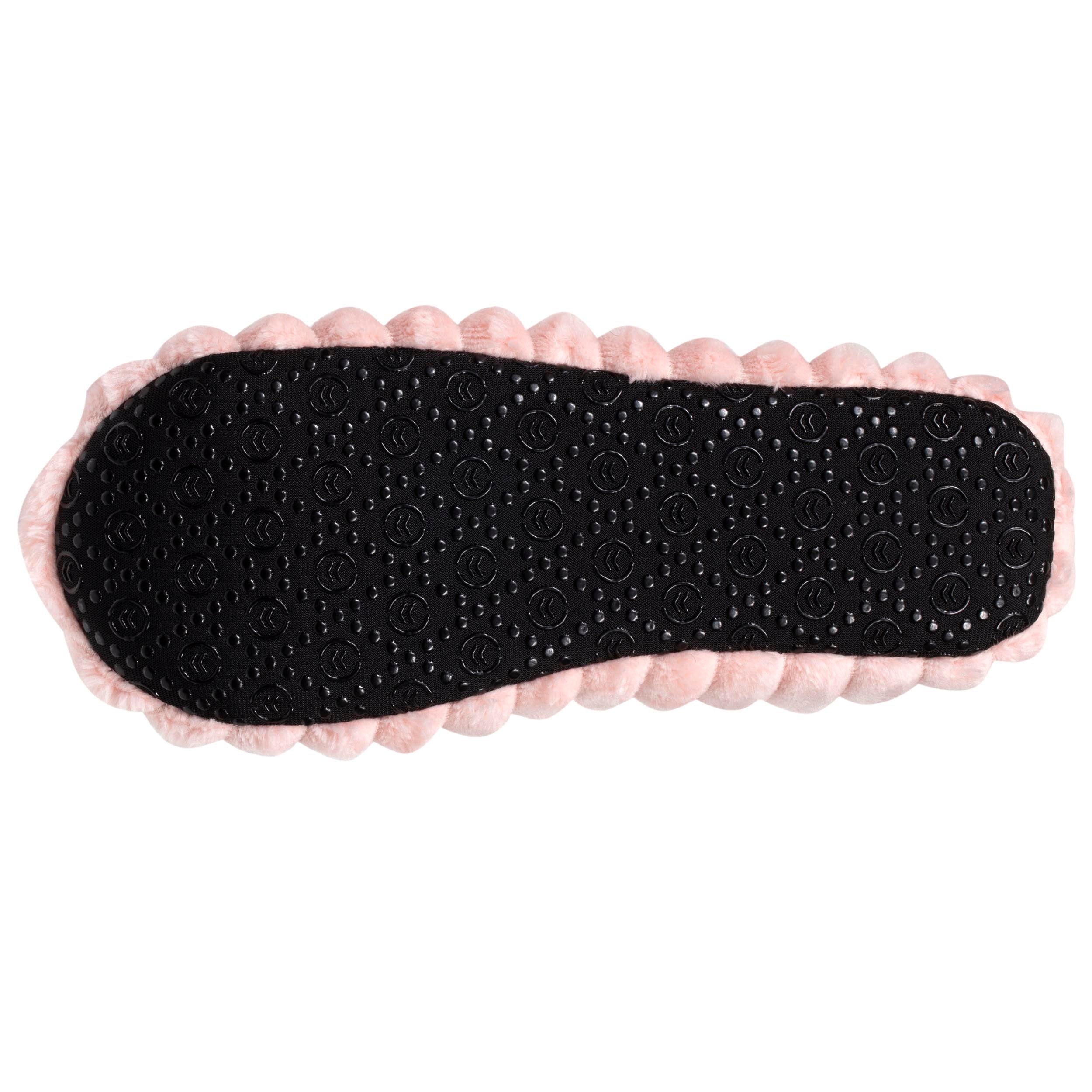 isotoner-chaussons-ballerines-femme-rose-guimauve image 5