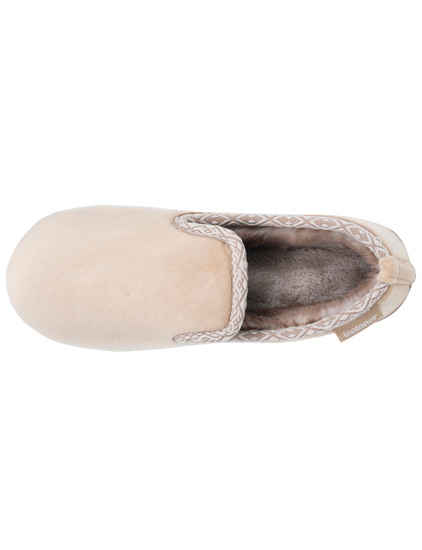 isotoner-chaussons-charentaises-femme-beige-fourr-s image 7