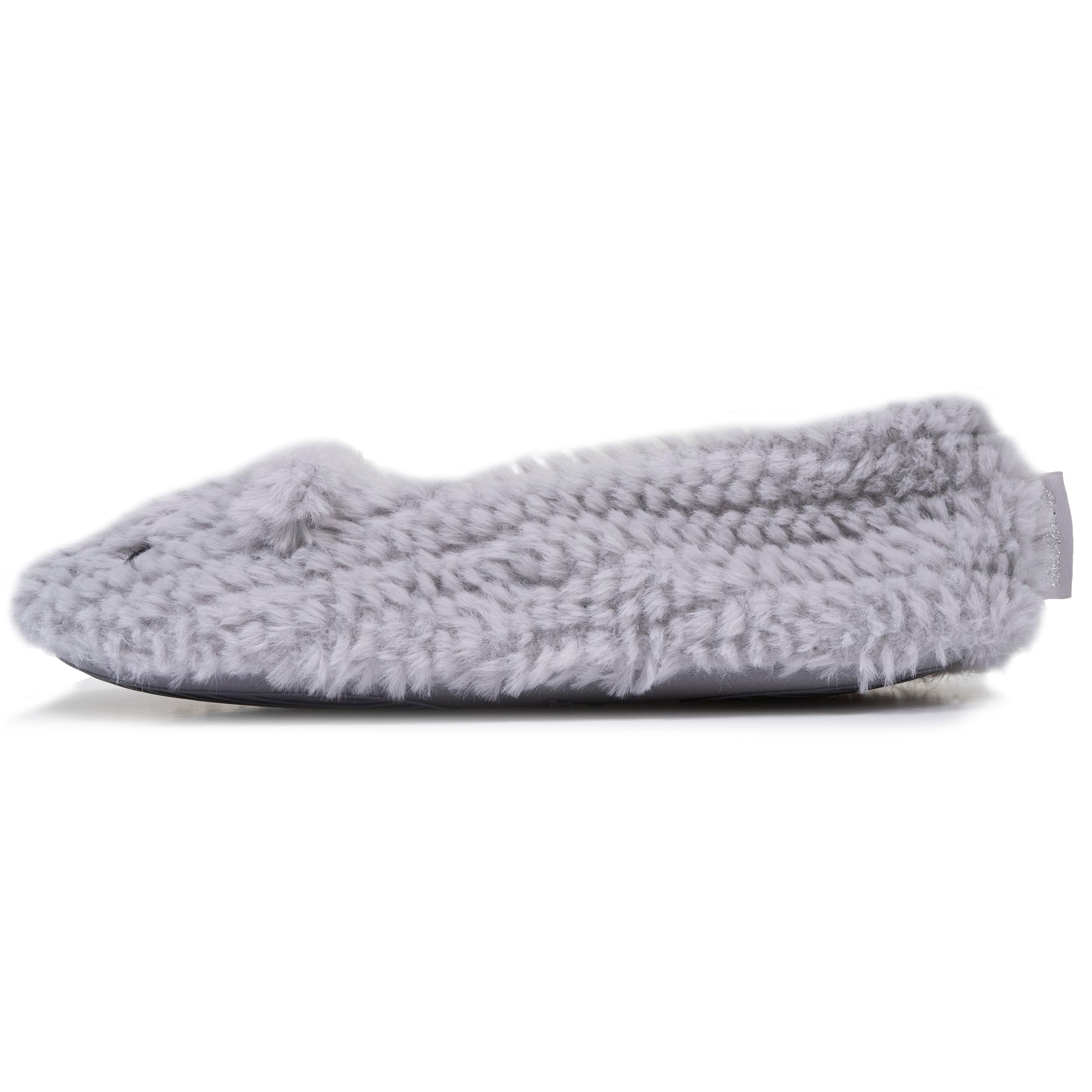isotoner-chaussons-ballerines-femme-chat-gris-textur image 3