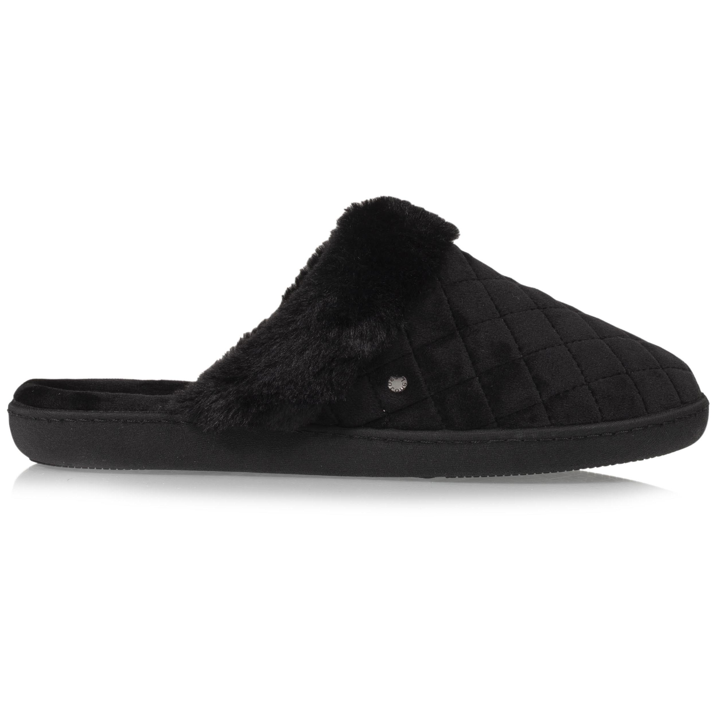 isotoner-chaussons-mules-femme-matelass-noir image 8
